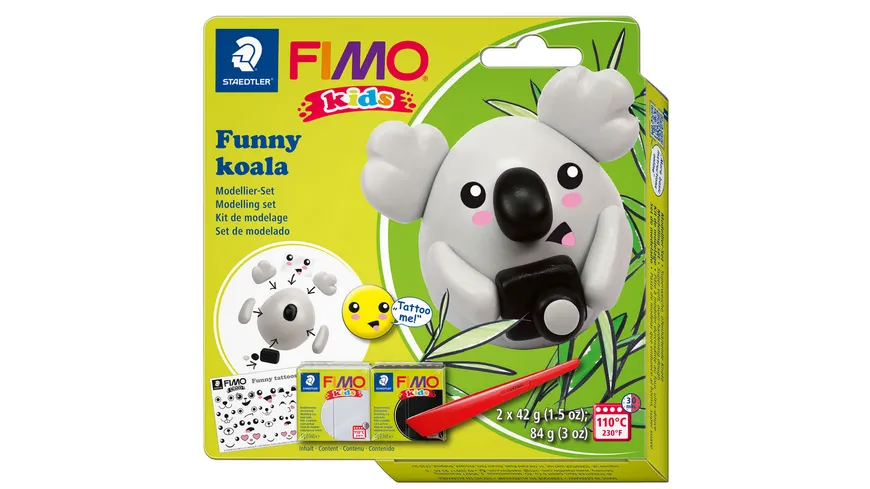 STAEDTLER Modelliermasse FIMO® Kids funny papers kit 