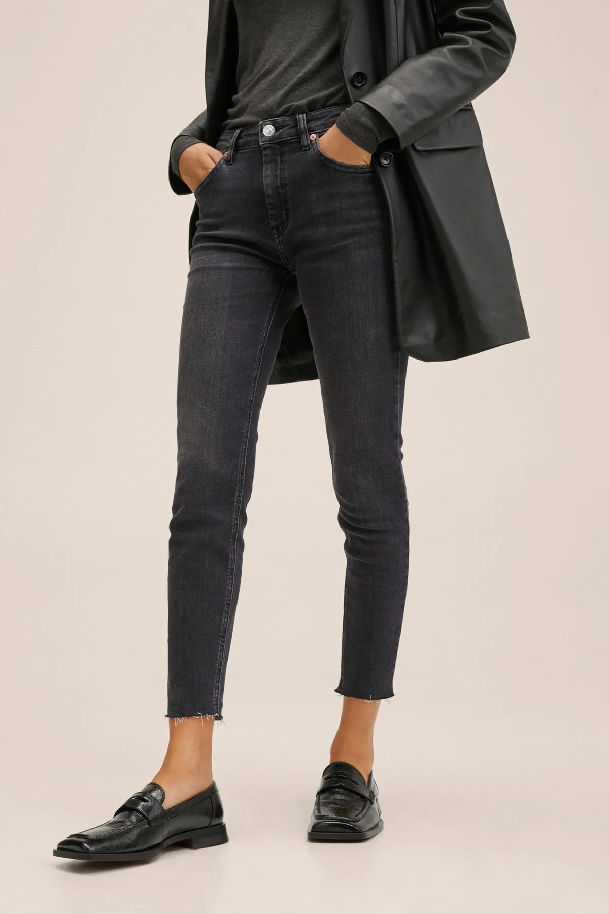 MANGO  Jeans - Grau - Skinny
