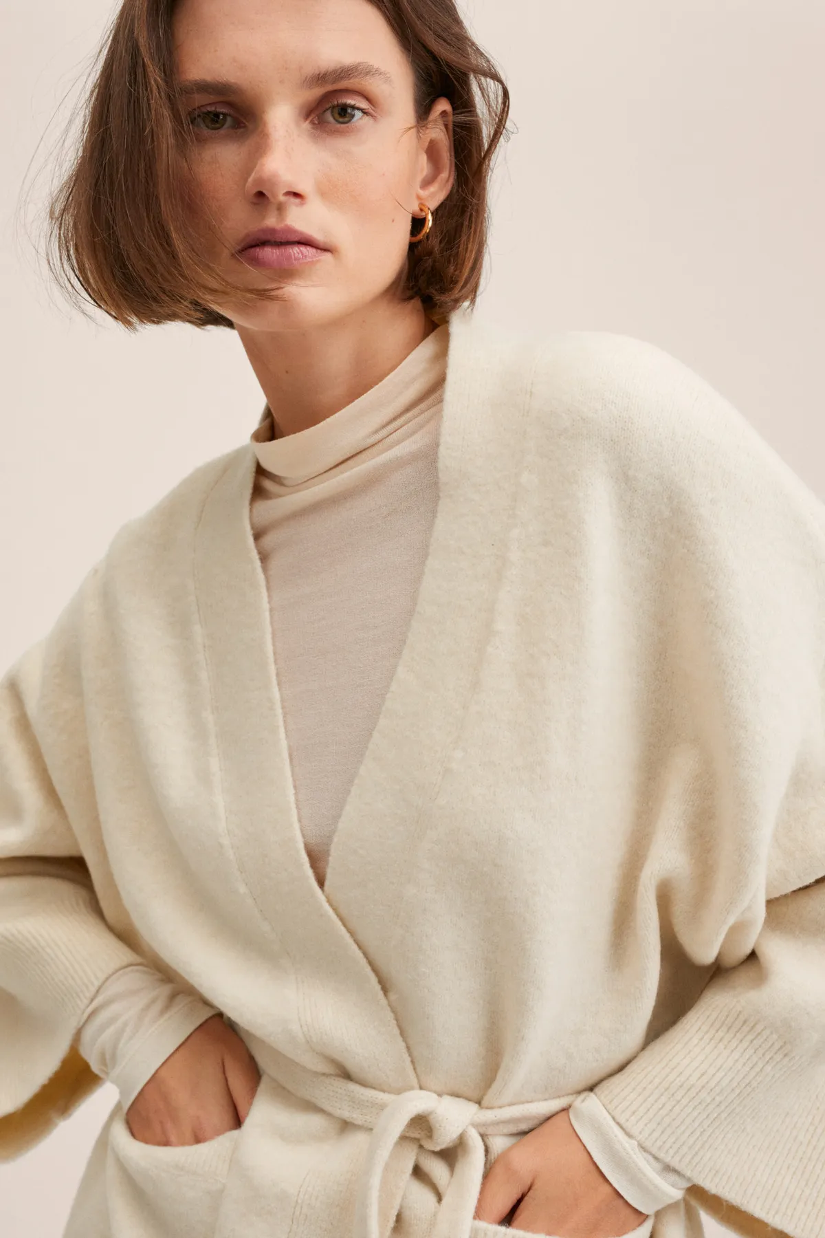 MANGO Woman  Strickjacke - Rosa - Regular Fit