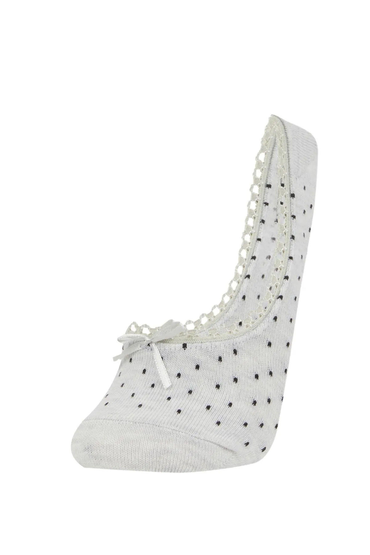 DeFacto  3-teiliges Ballerinasocken-Set aus Baumwolle mit Applikation für Damen - B8448axns