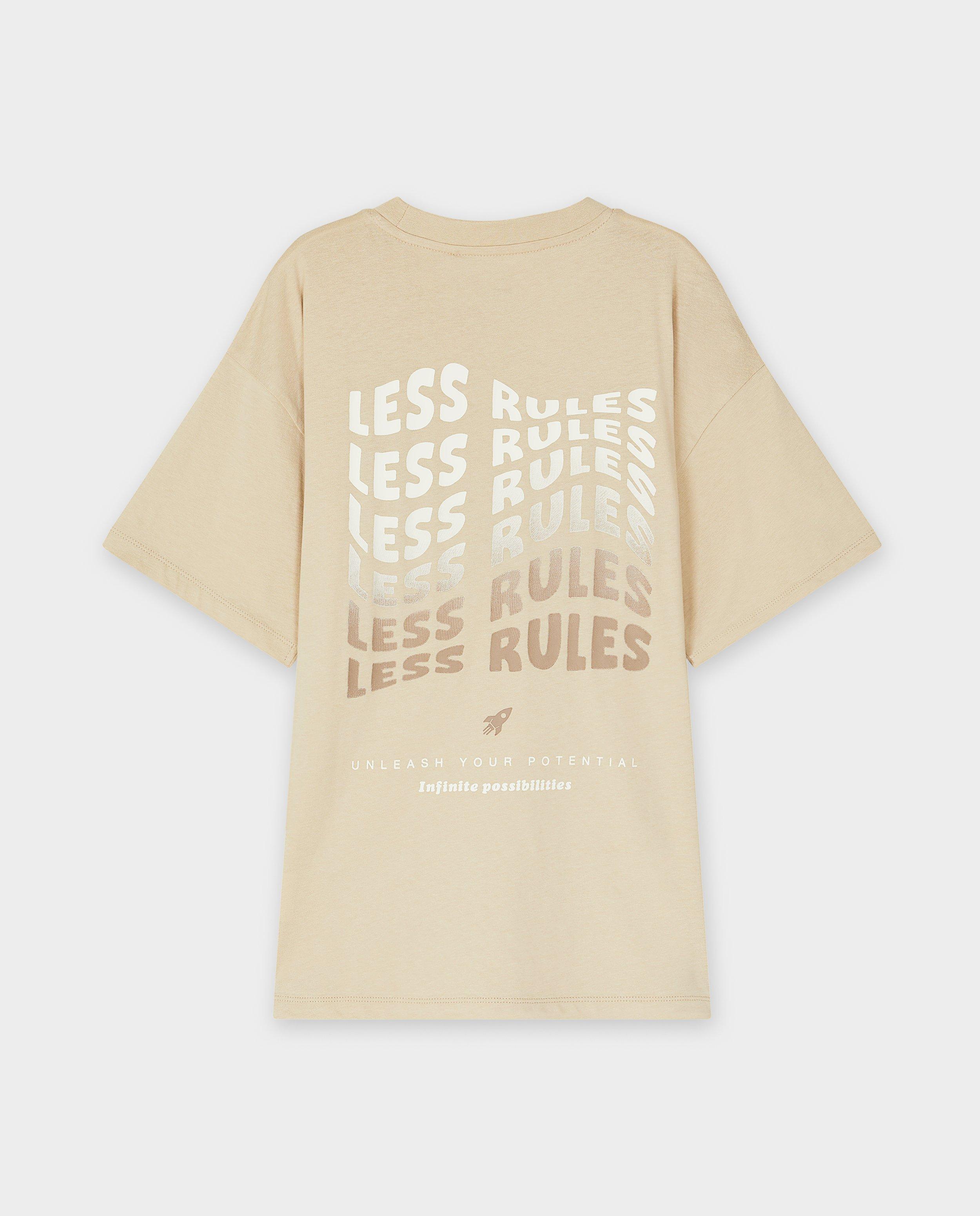 Tricou Besties cu imprimeu pe spate maro deschis