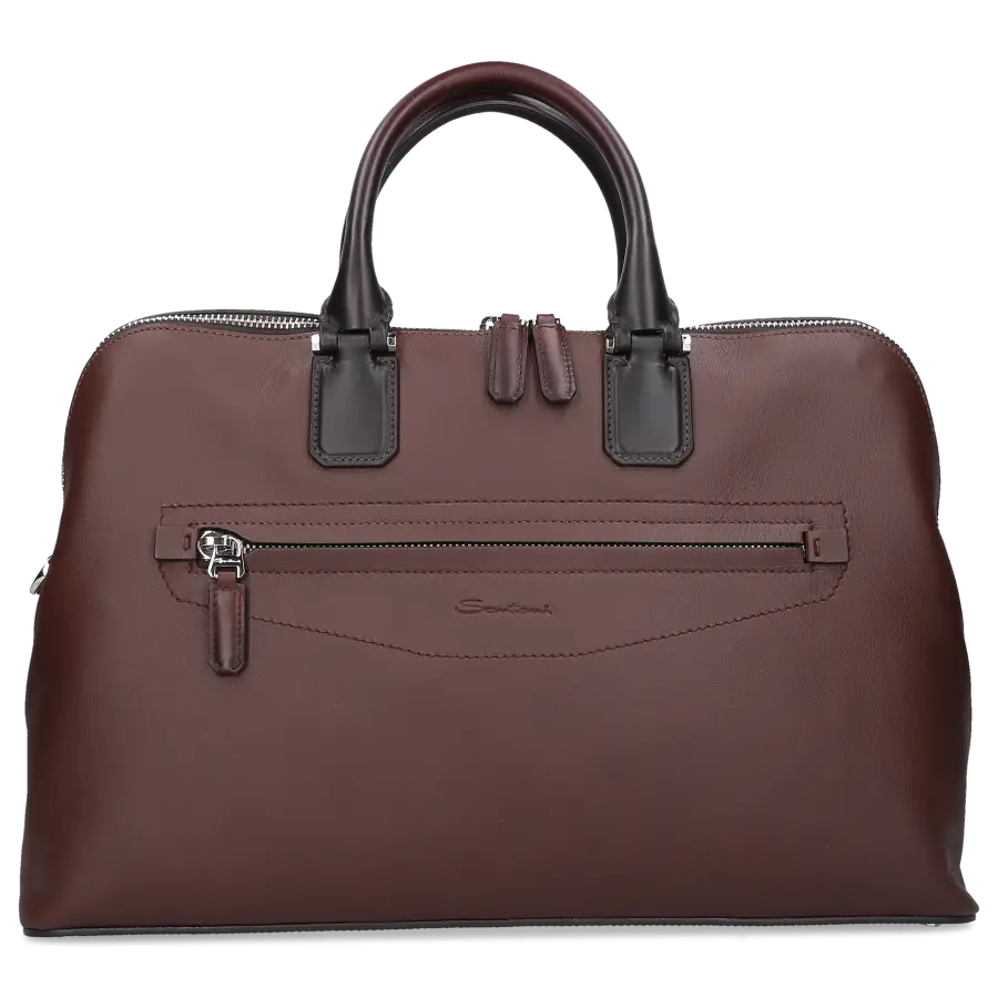 Santoni - Businesstasche UIBBA Kalbsleder - braun