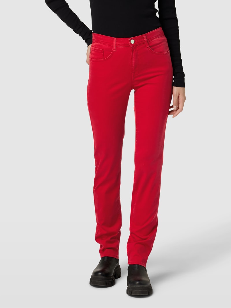 Hose im 5-Pocket-Design Modell 'Mary' in rot