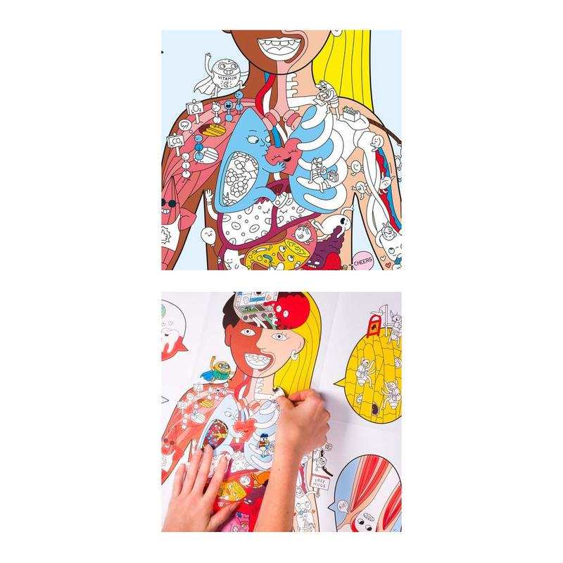 My body, Poster à sticker - OMY