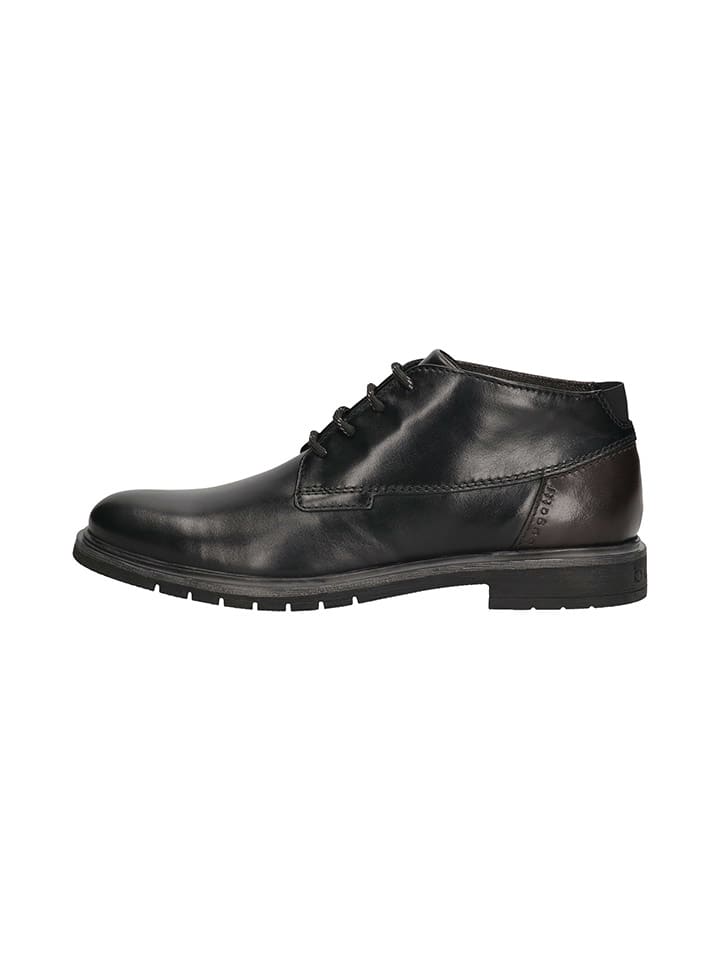 Bugatti Leder-Boots in Schwarz günstig kaufen
