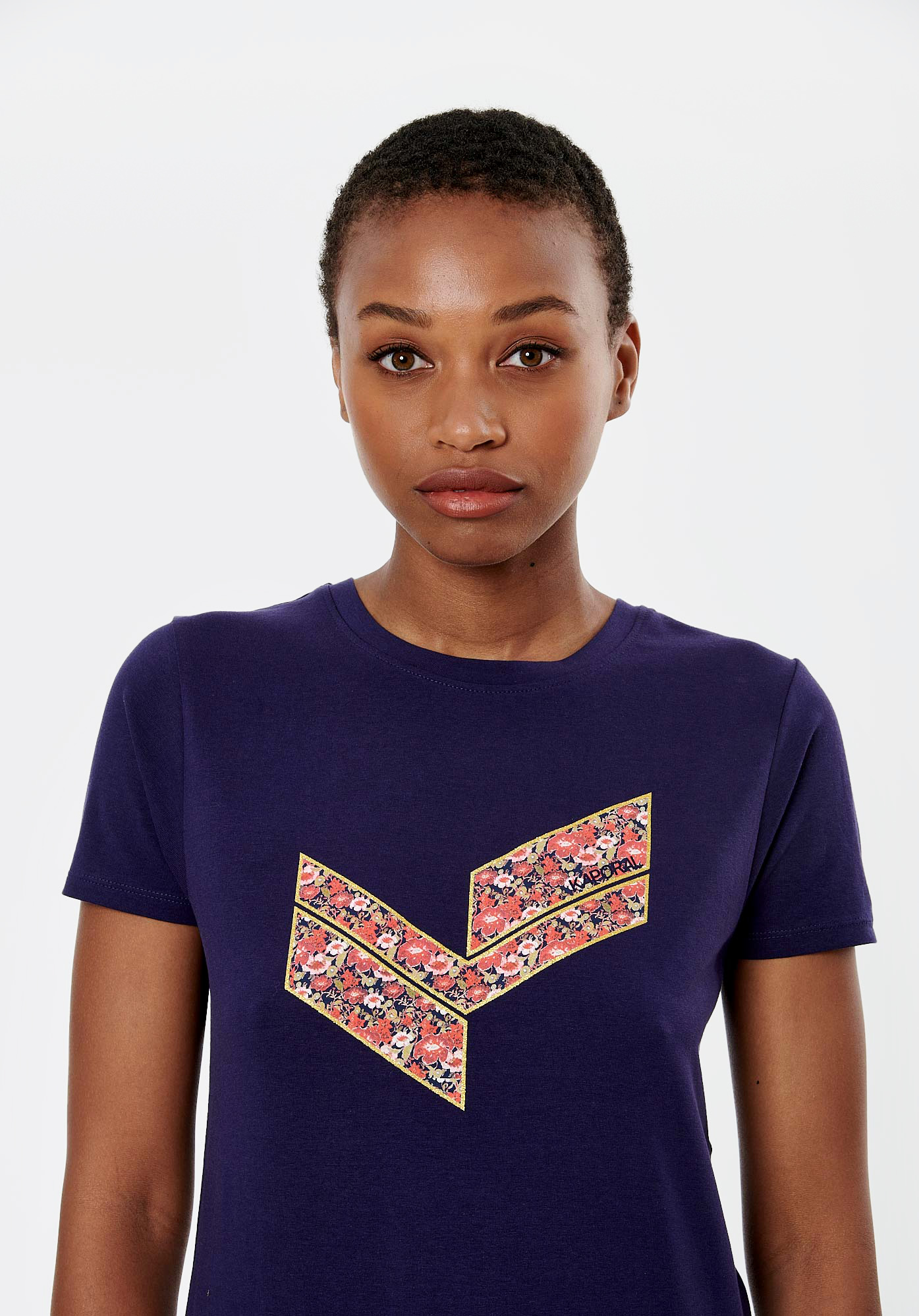 LOVET  T-shirt bleu Femme