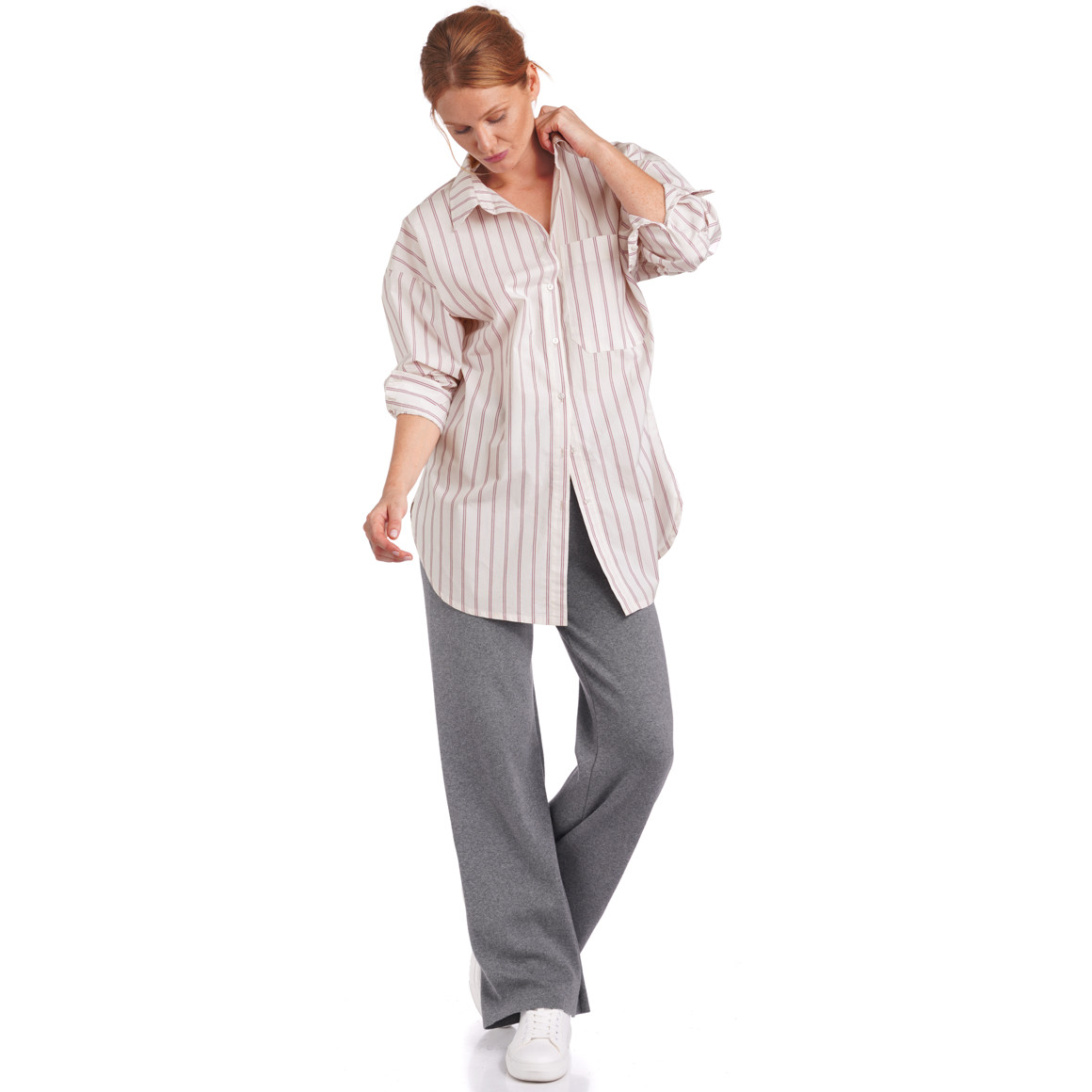 Damen Bluse in Hemd-Optik