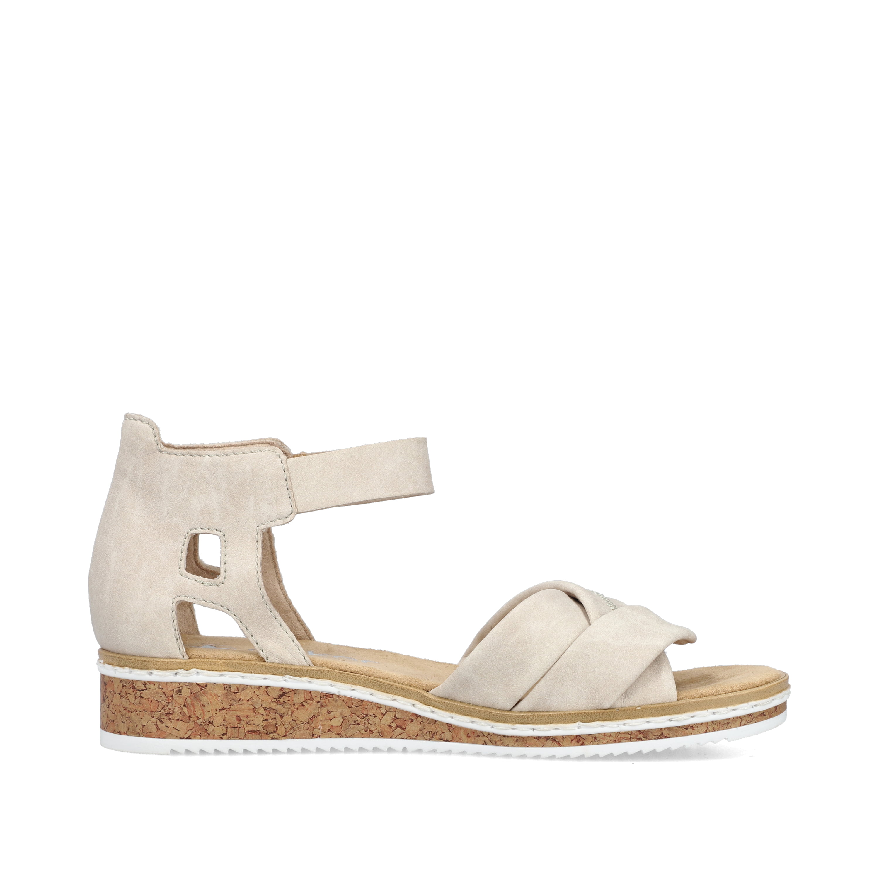 Rieker Damen Keilsandaletten hellbeige
