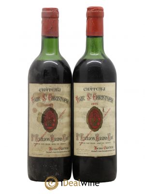 Saint-Émilion Grand Cru Château Tour Saint Christophe 1975 - Lot de 2 Bouteilles