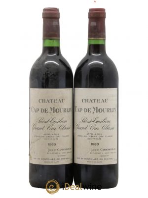 Château Cap de Mourlin Grand Cru Classé  1983 - Lot de 2 Bouteilles