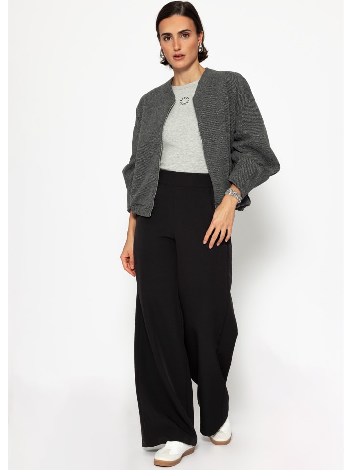 SASSYCLASSY Stoffhose Highwaist in Schwarz günstig kaufen
