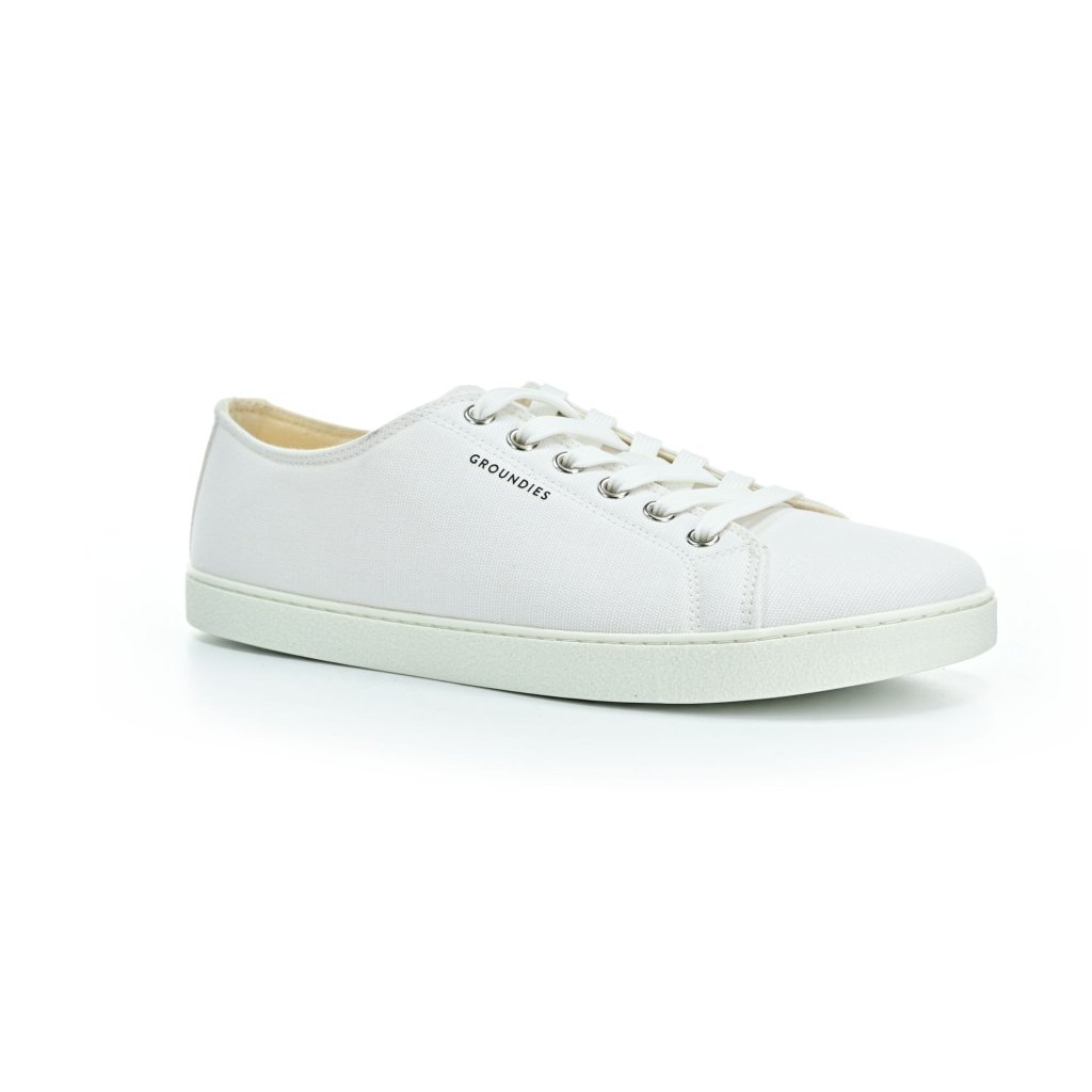 Groundies Lima White Canvas Barfußschuhe