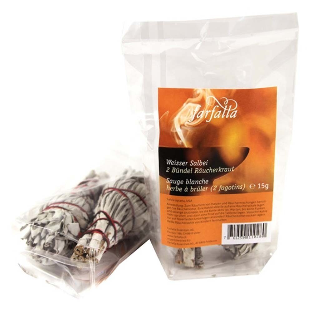 Farfalla Essentials AG Räucherspäne Räucherwerk - Weißer Salbei Bündel 2Stk. 30g
