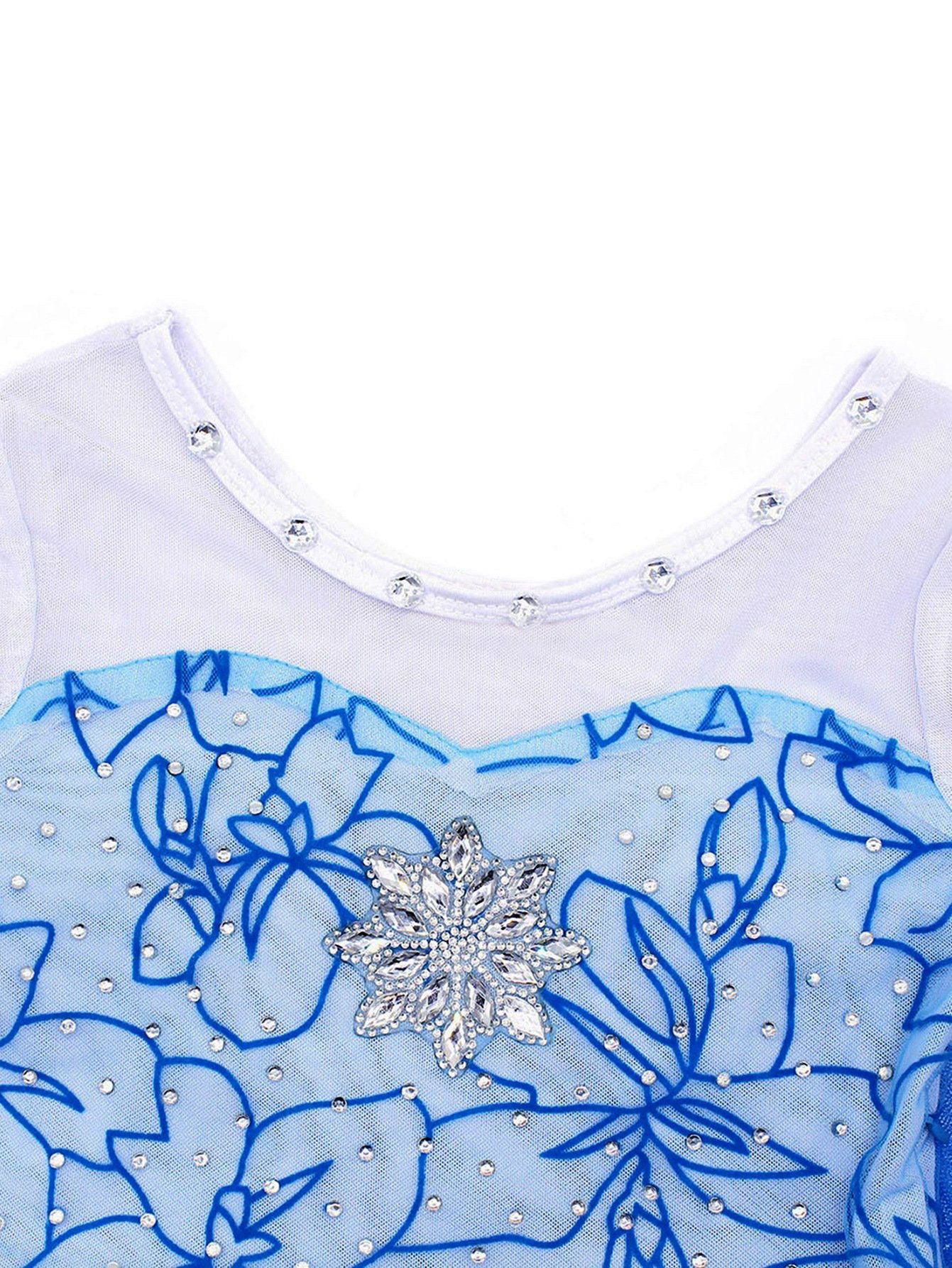 WaKuKa Prinzessin-Kostüm Elsa Mädchenkleid Weihnachtskostüme für Kinder