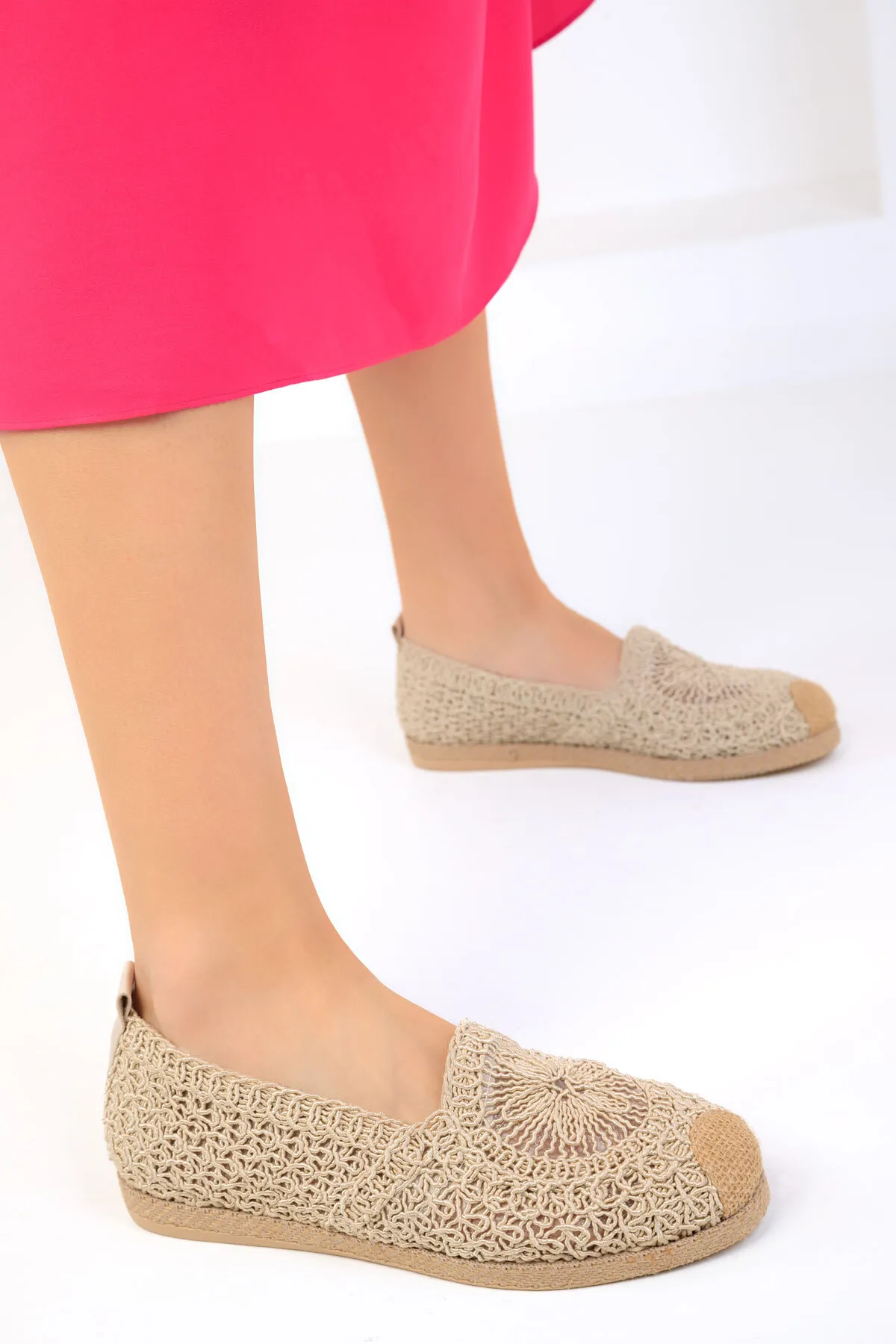 SOHO  Beige Ballerinas für Damen 18893