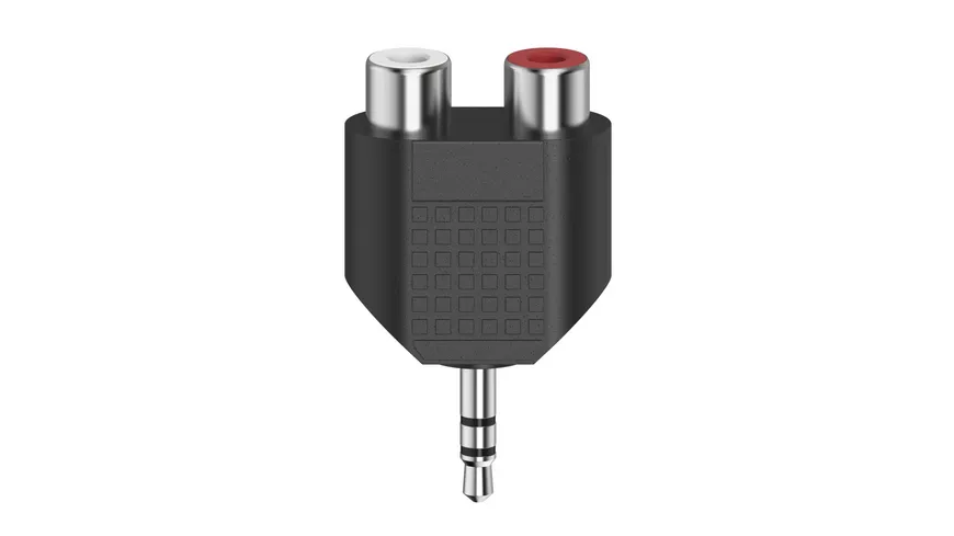 Hama Audio-Adapter, 3,5-mm-Klinken-Stecker Stereo - 2x Cinch-Kupplung