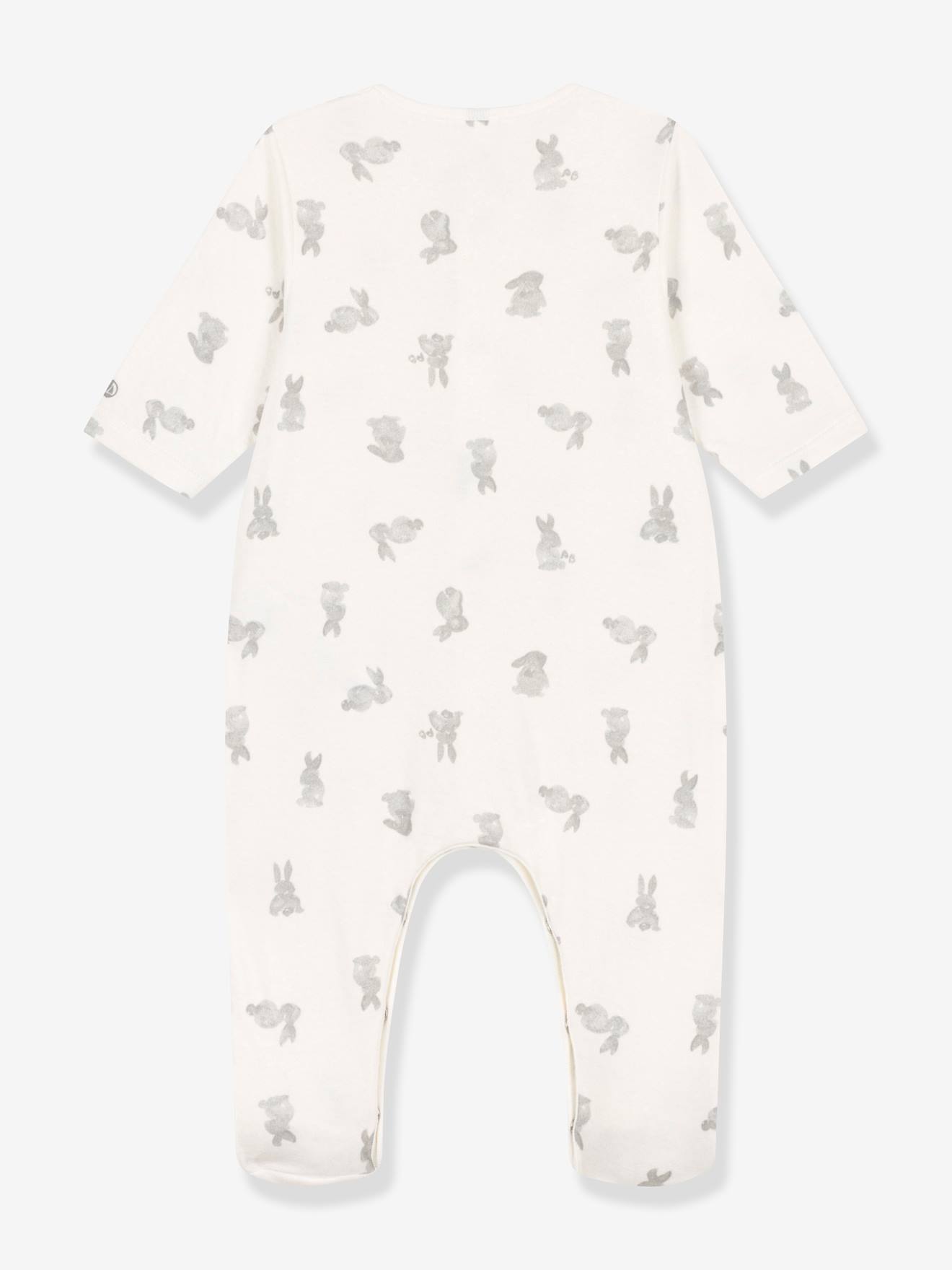 Petit Bateau Baby Strampler PETIT BATEAU, Hasen - weiß