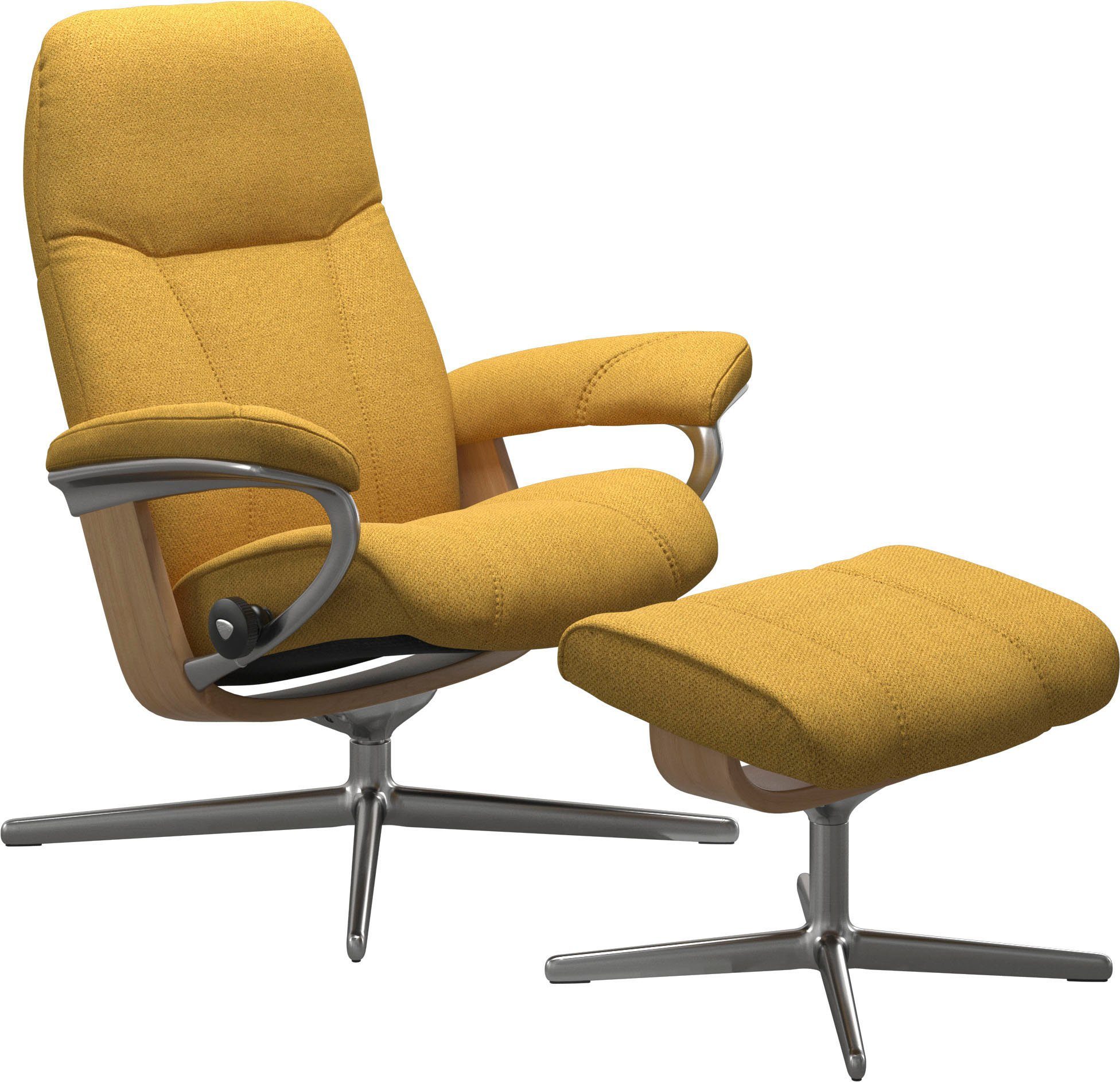 Stressless® Relaxsessel Consul, mit Cross Base, Größe S, M & L, Holzakzent Eiche