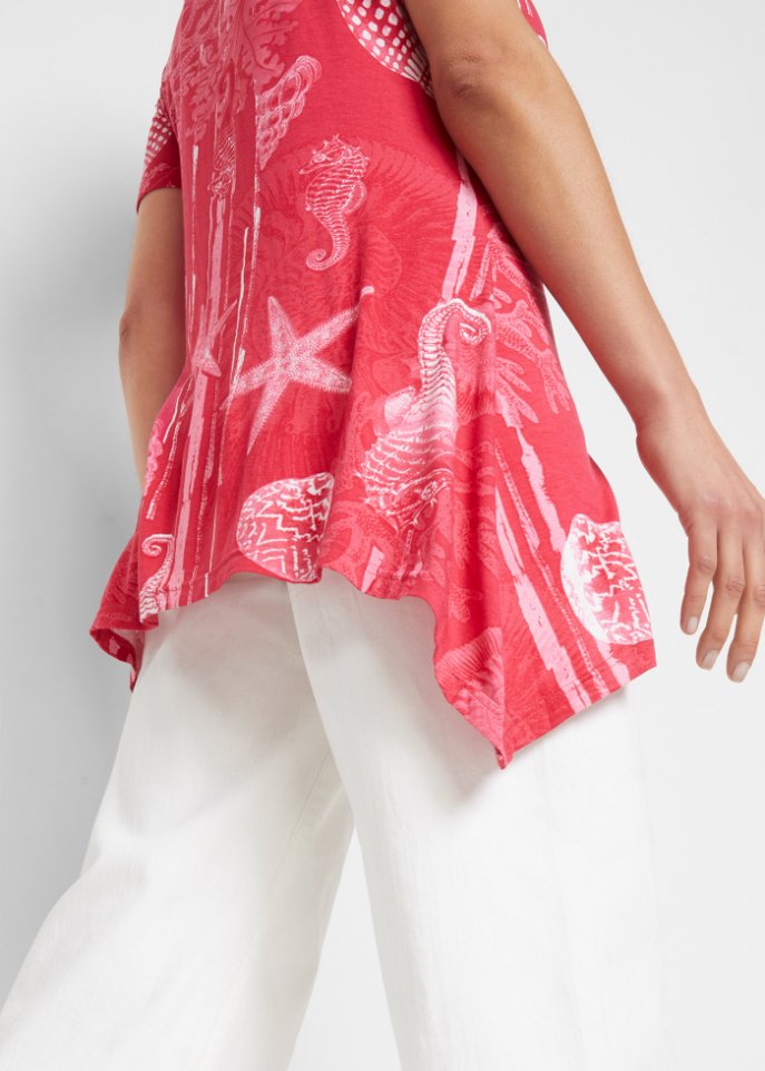 Longshirt mit Zipfel