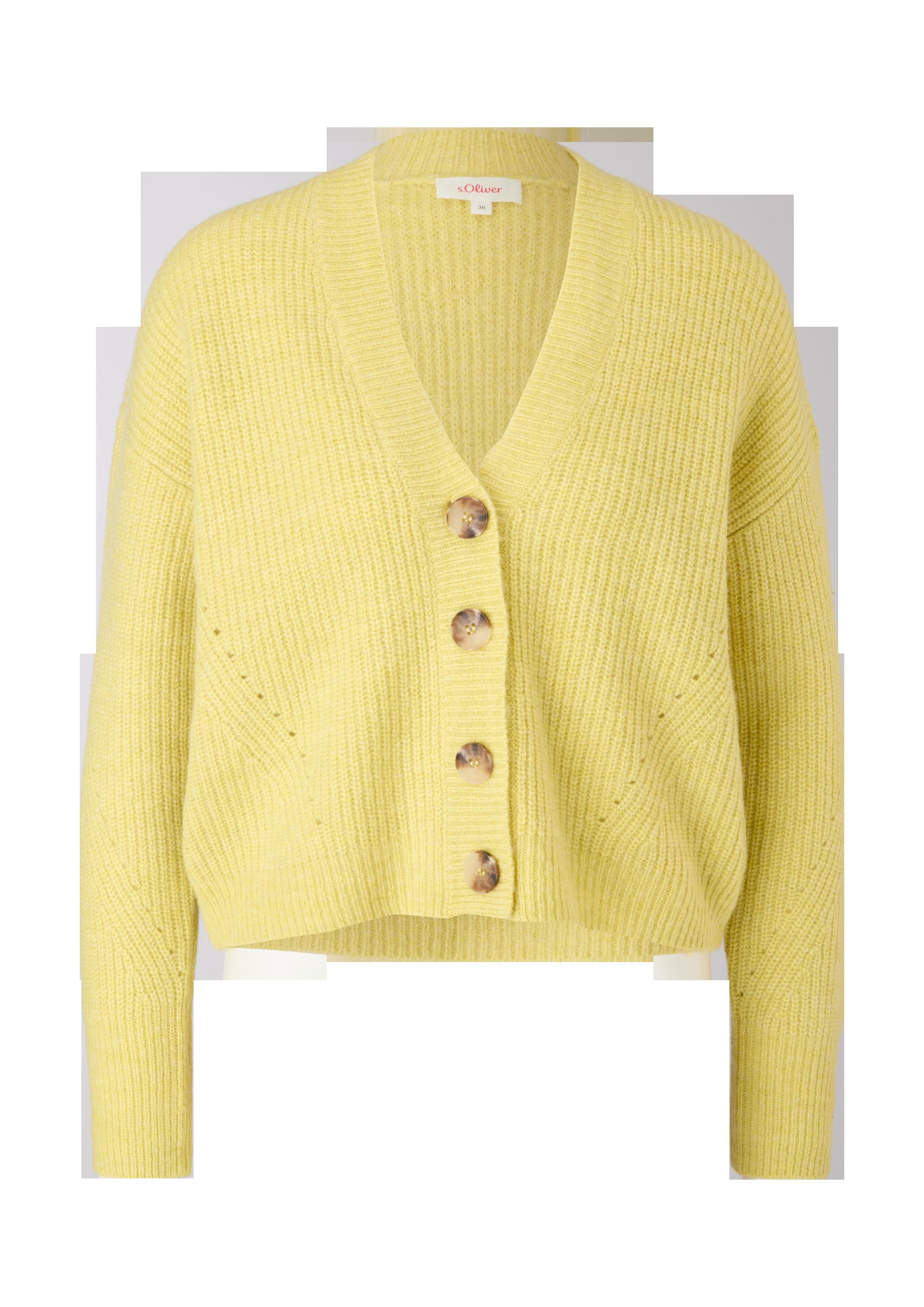 Strickjacke aus Wollmix  2120904-1491