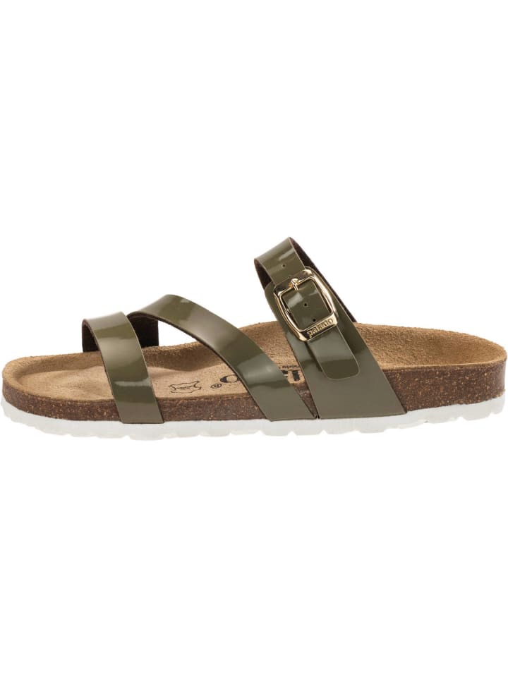 palado Pantoletten in khaki lack günstig kaufen