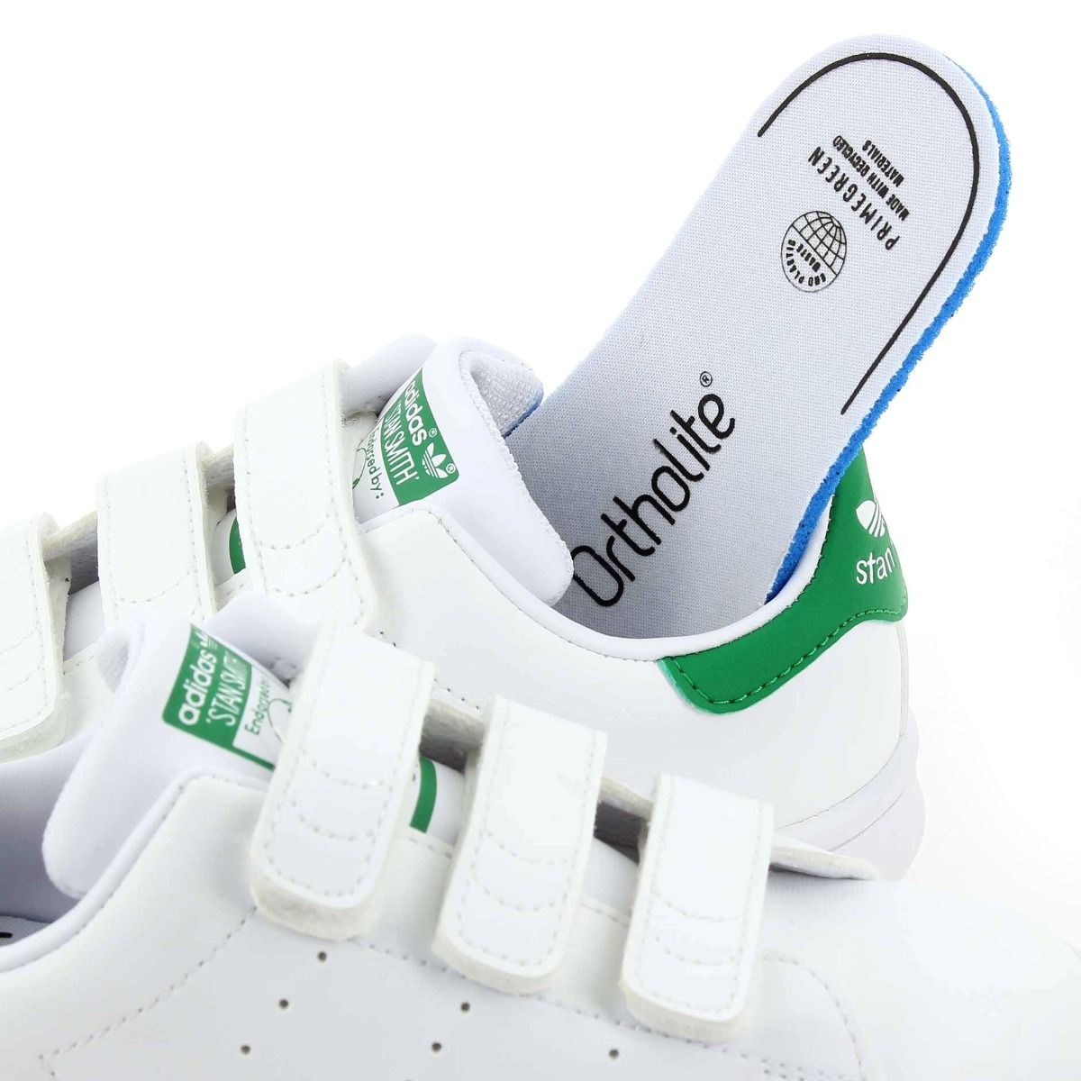 Adidas Originals  STAN SMITH CF C - Blanc Vert