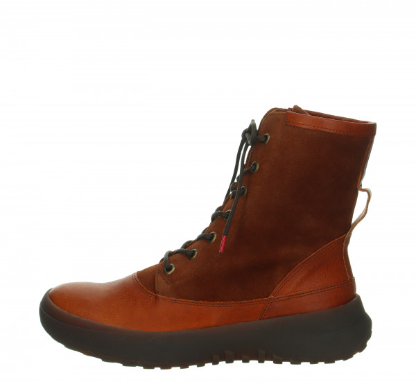KUSABI Schnürboots - Kastanie/Kombi