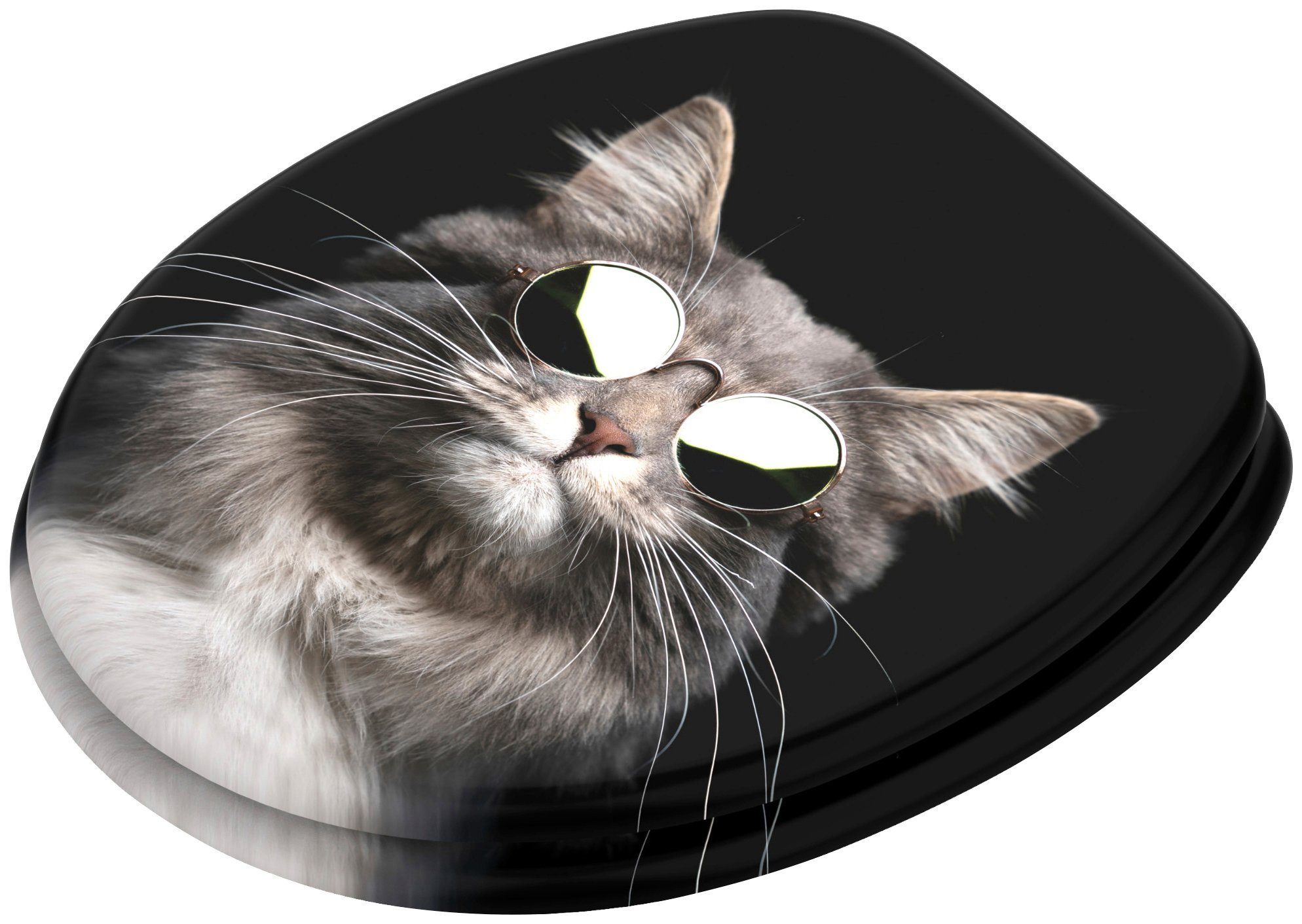 Sanilo WC-Sitz Cool Cat, mit Absenkautomatik, BxL: 37,7 x 42,0 - 47,0 cm