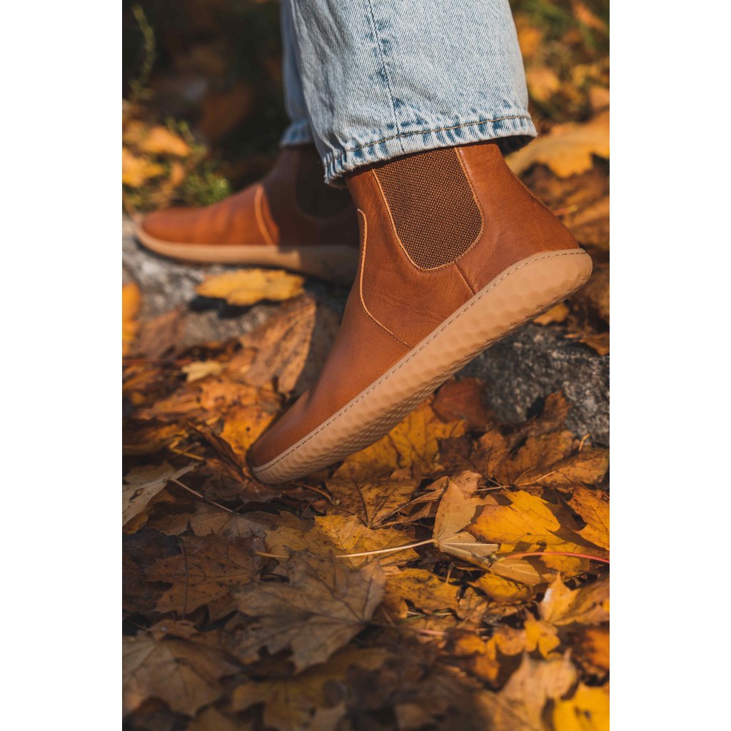 Vivobarefoot Geo Chelsea Womens Tan Chelsea Barfußschuhe