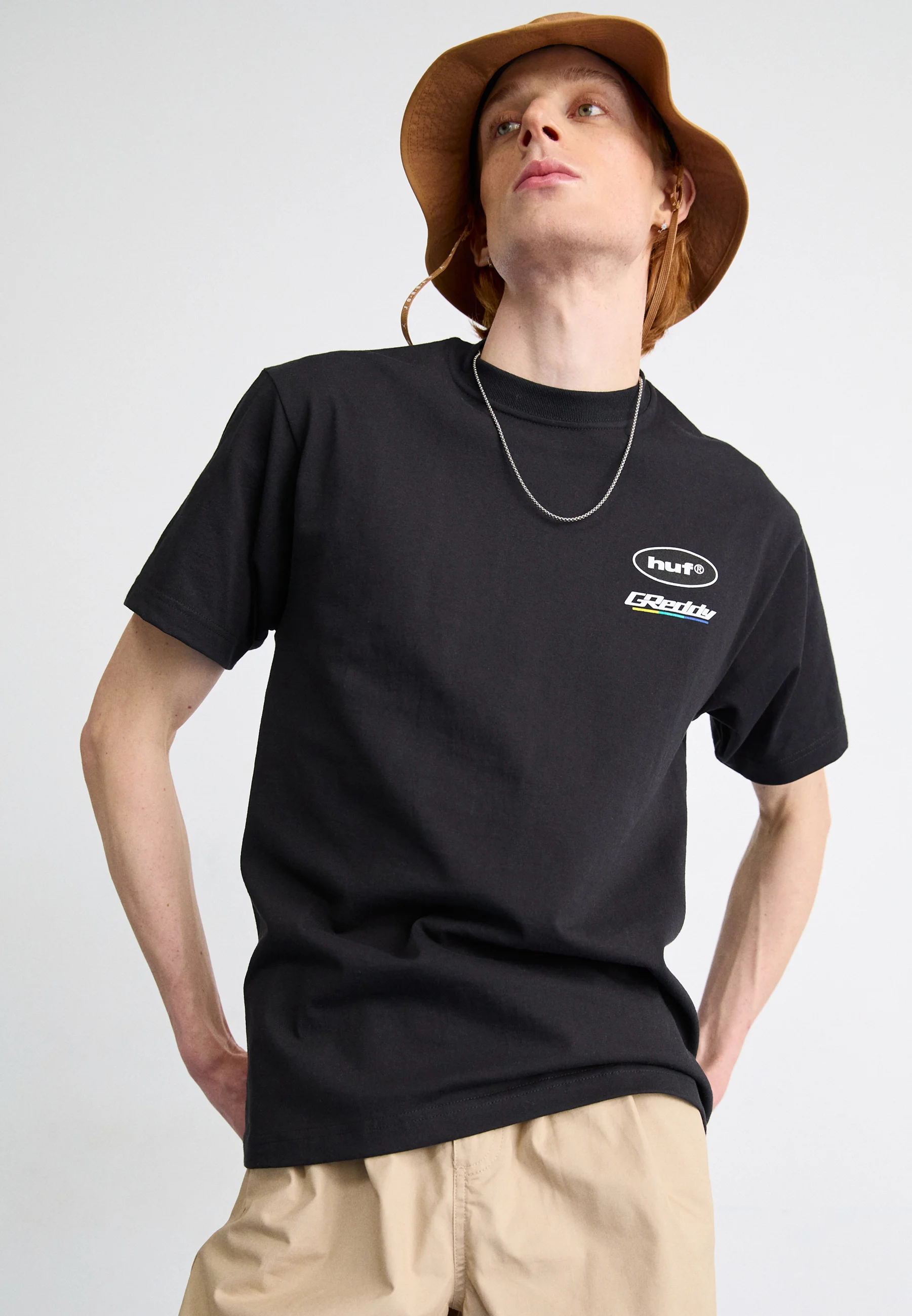 HUF GREDDY TEE - Camiseta estampada