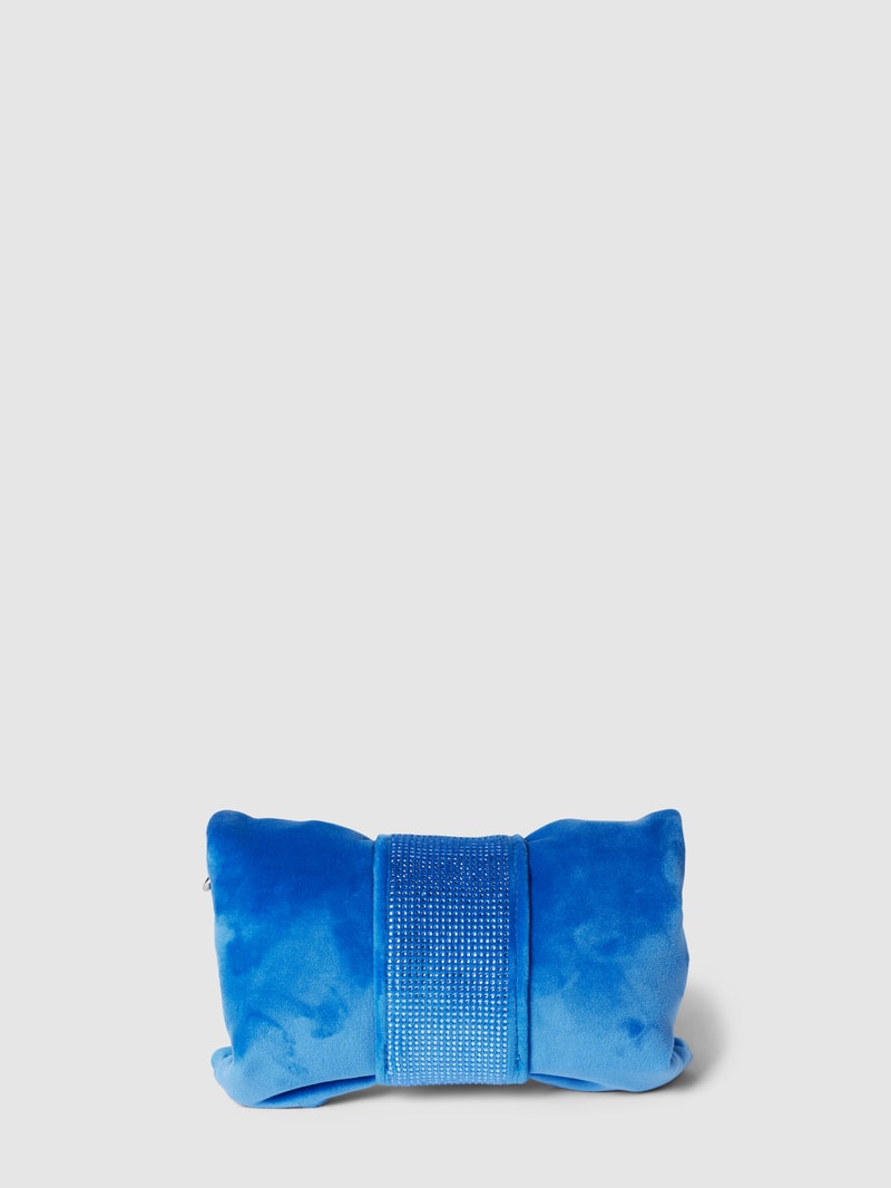 Handtasche mit Label-Detail Modell 'DAHLIA' in blau
