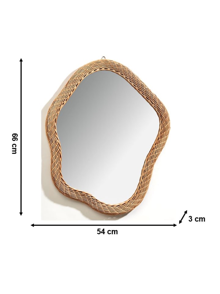 kobolo Wandspiegel LUCAMIRROR10 in Braun günstig kaufen onesize