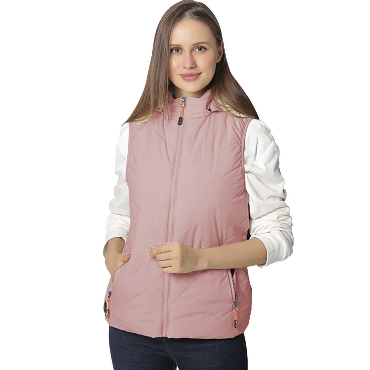 MEETYOO Funktionsweste Damen Heizweste Beheizbare Weste 11-Zone (Wärmeweste Beheizbare Jacke, Heizjacke, Beheizt, Wärmeweste) Motorradfahren, Angeln, Jagen, Camping