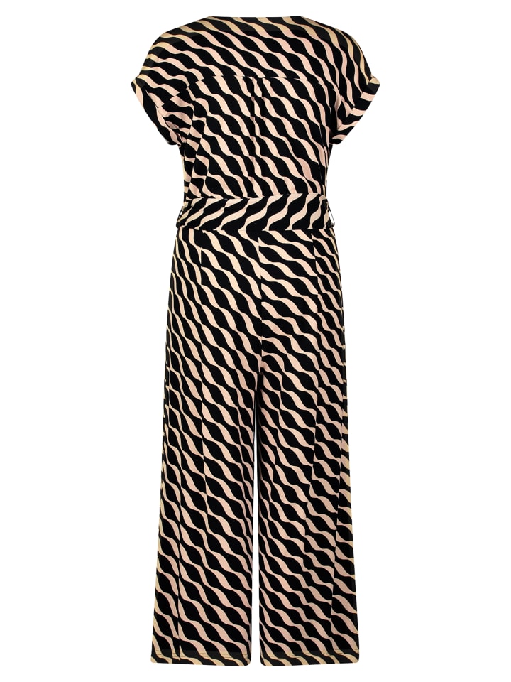 Betty Barclay Jumpsuit mit Eingrifftaschen in Schwarz/Beige günstig kaufen