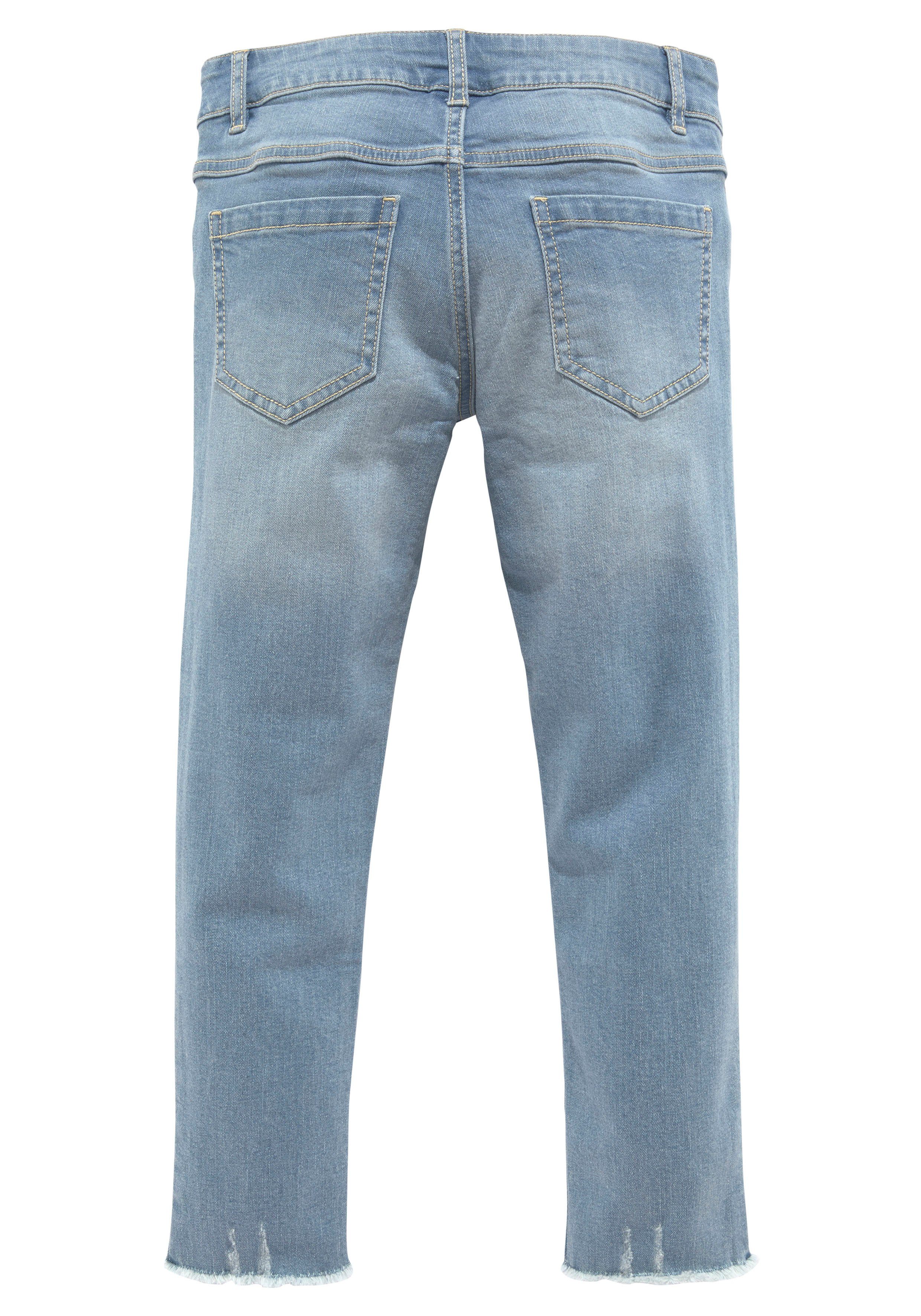KangaROOS 7/8-Jeans mit geschnittener Saumkante