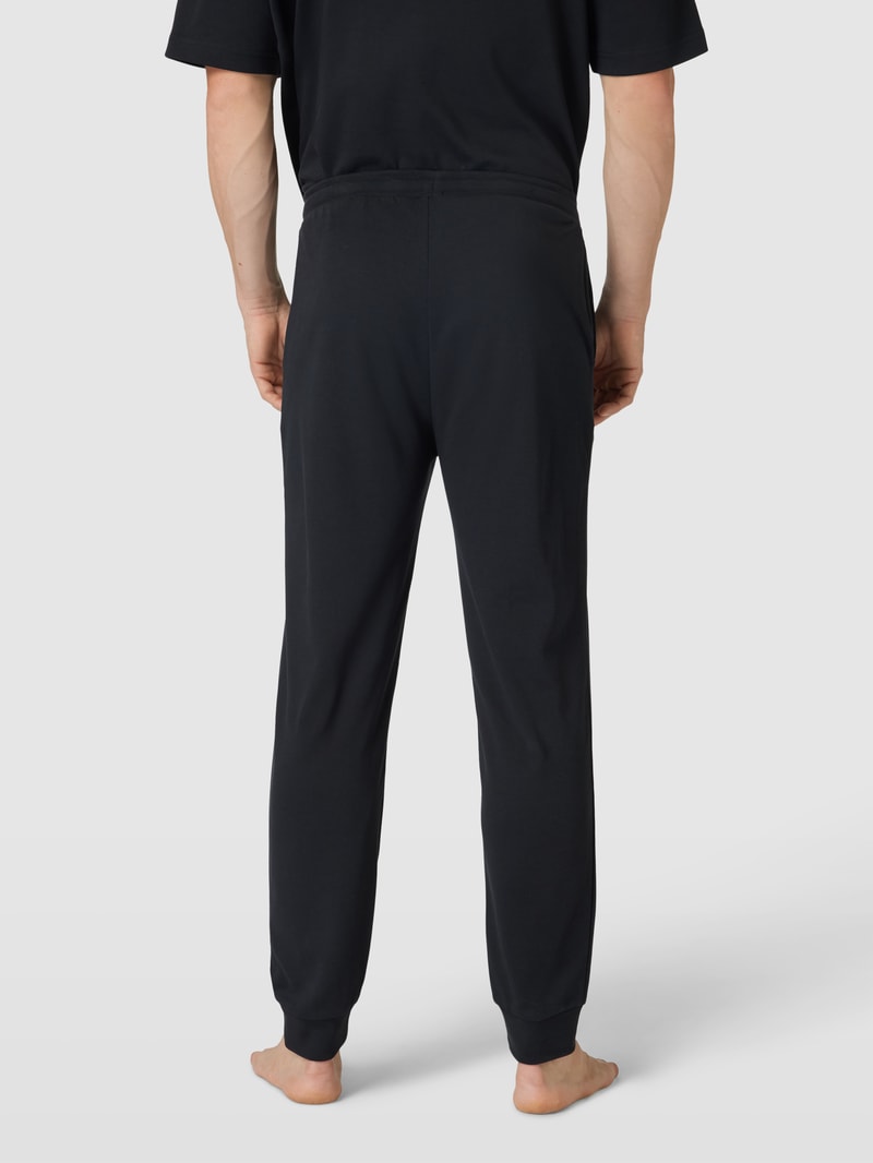 Trainingsanzug mit Label-Stitching in schwarz