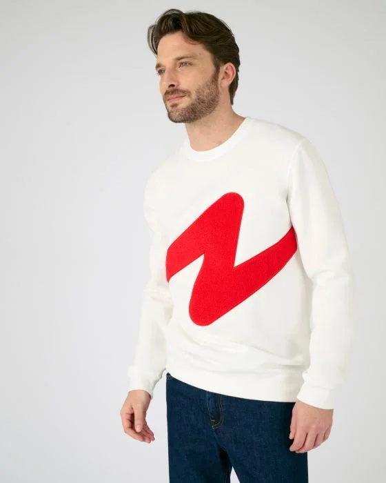 Sweat-shirt molletonné Thermolactyl à motif placé
