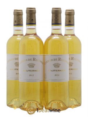 Carmes de Rieussec  2012 - Lot de 4 Bouteilles