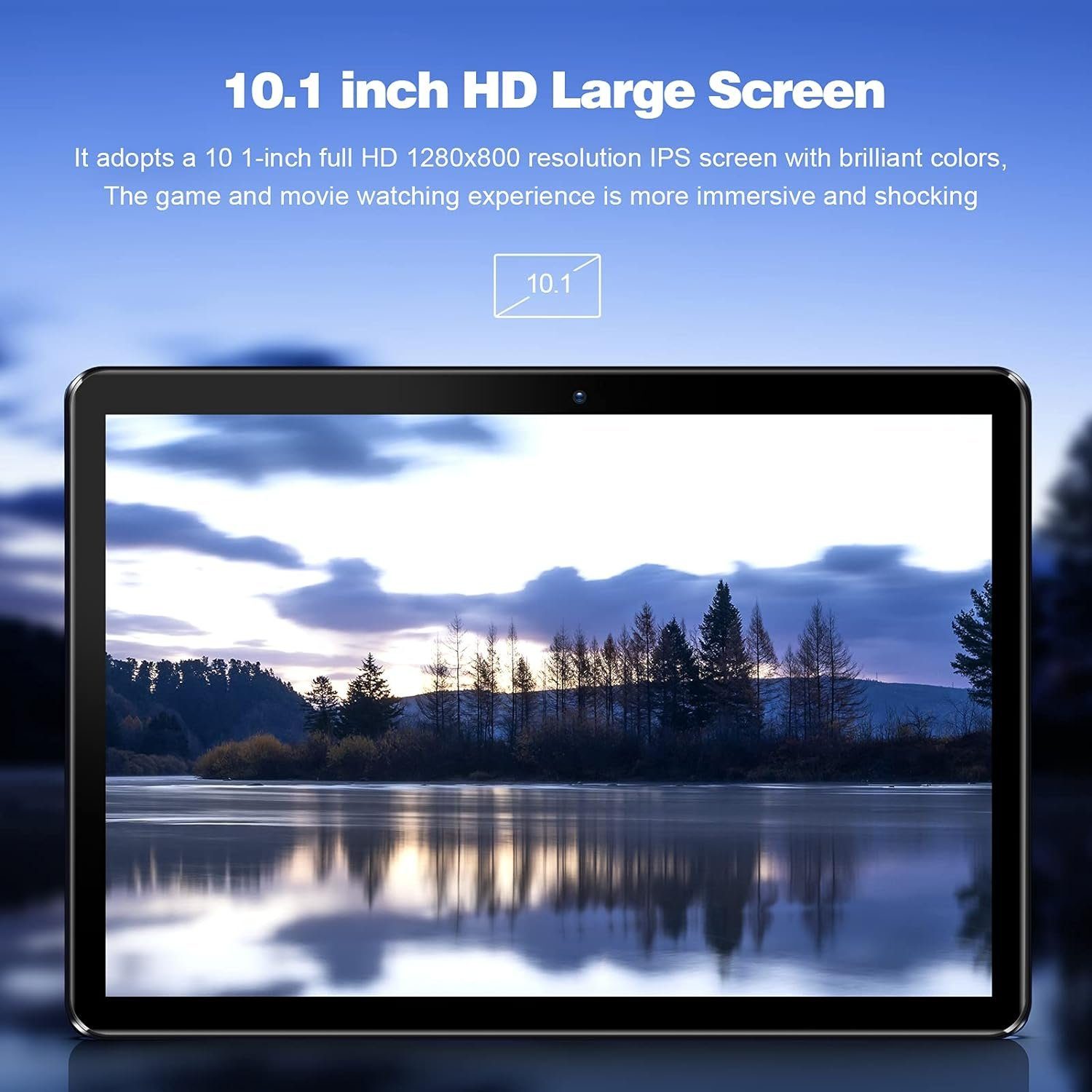 PRITOM erweiterbar auf 512GB, Quad Core Prozessor, HD IPS Bildschirm Tablet (10
