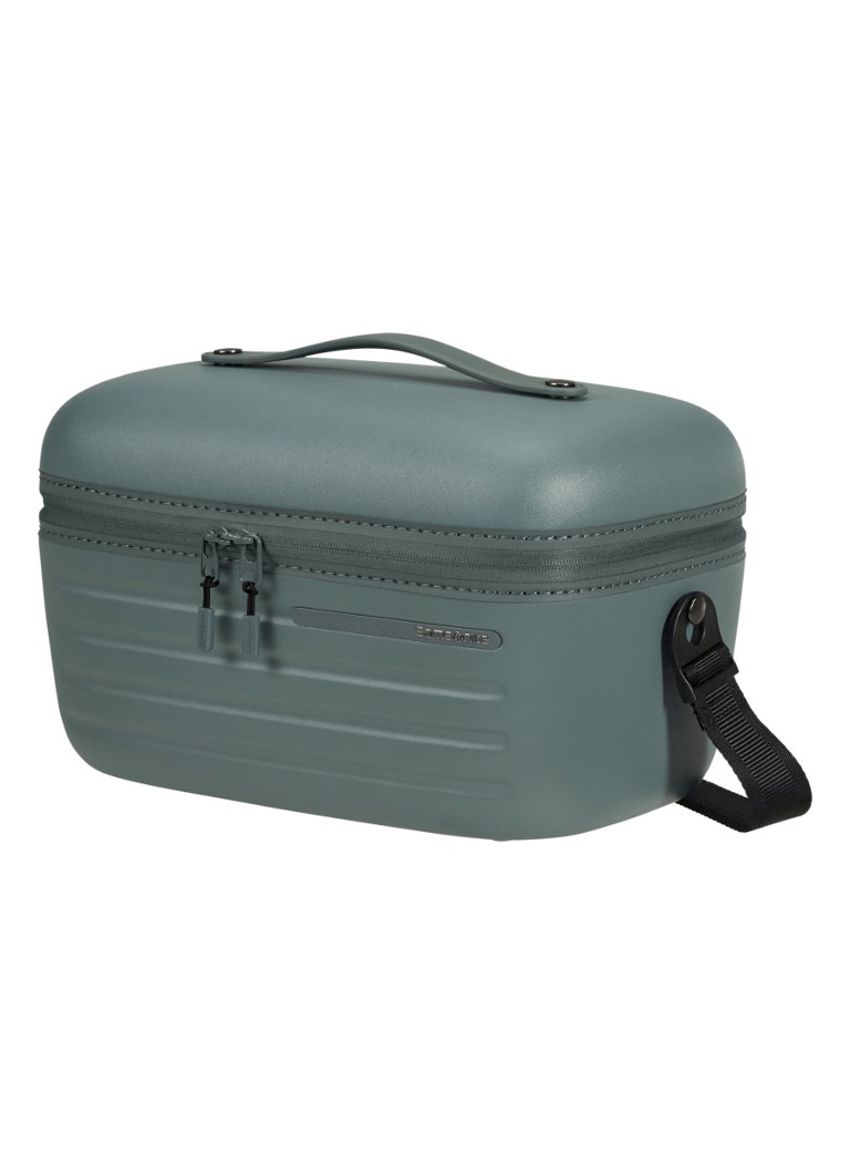 Beauty case Samsonite impilabile con tracolla removibile e pochette rimovibile.