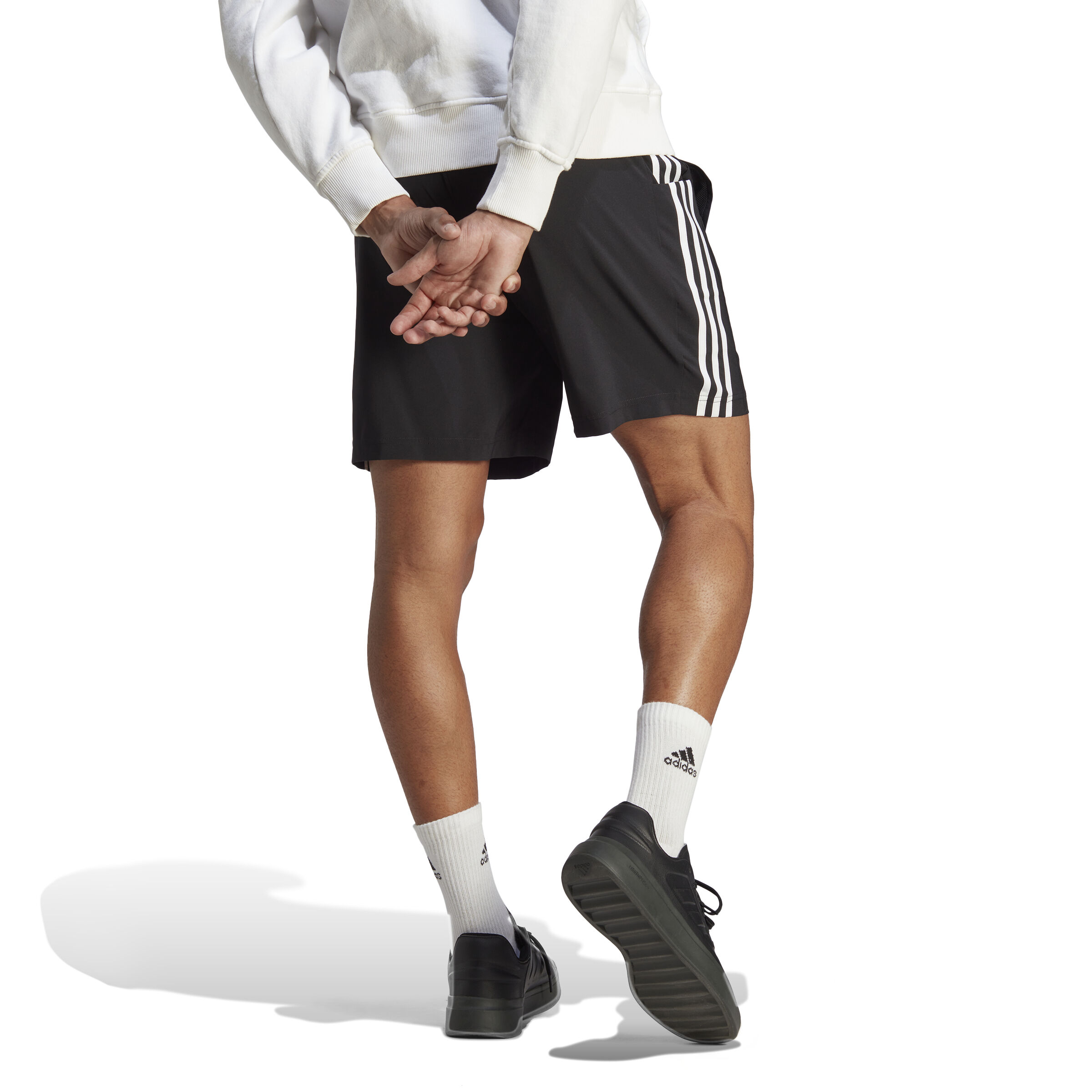Essentials AEROREADY Chelsea 3-Stripes Shorts Herren - Schwarz, Weiß