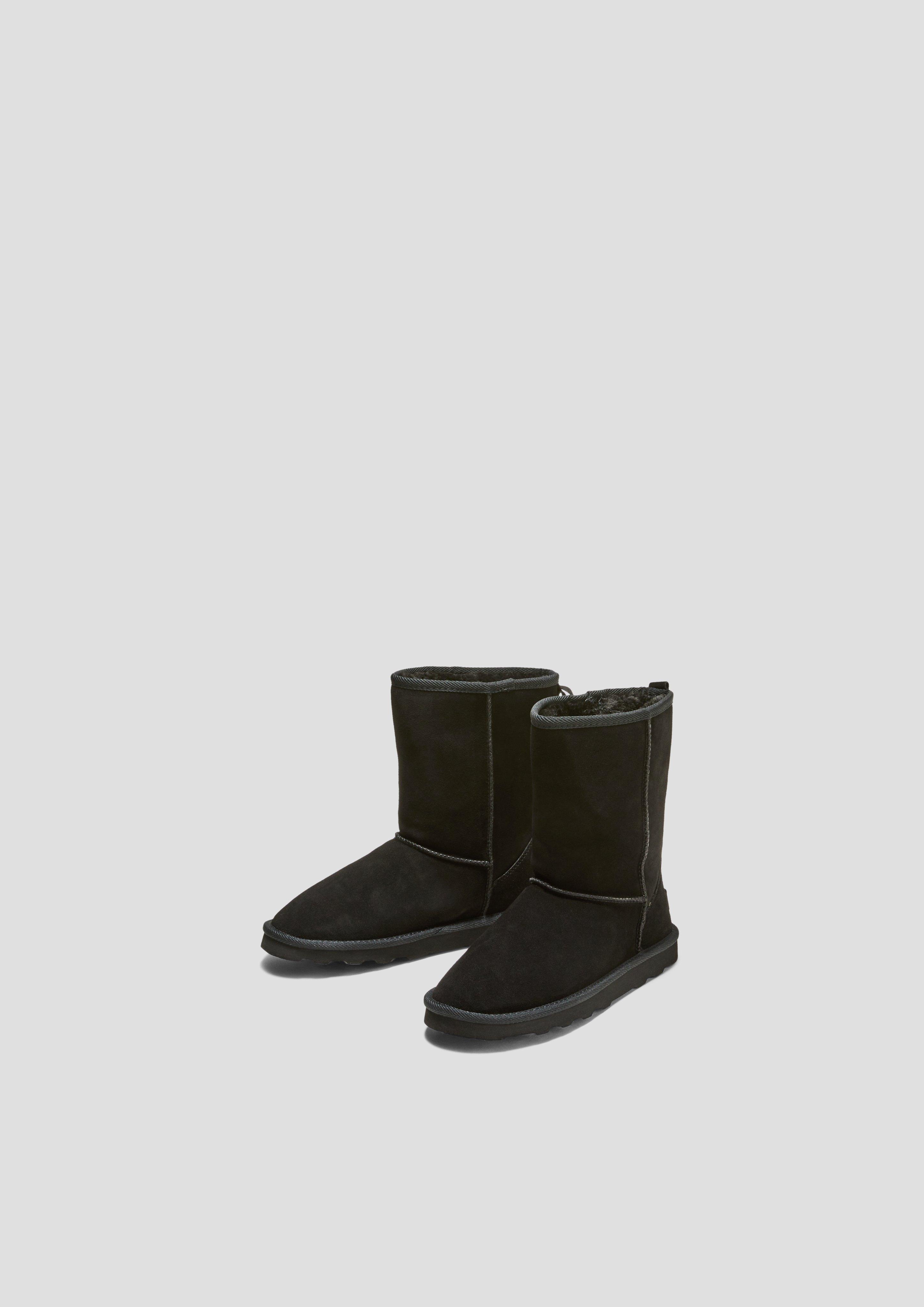 Gefütterte Stiefel im Materialmix  6008602-001