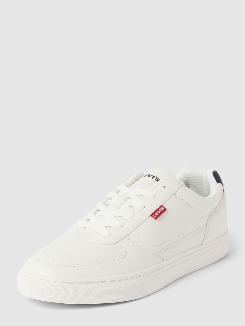 Sneaker mit Label-Detail Modell 'LIAM' in weiß