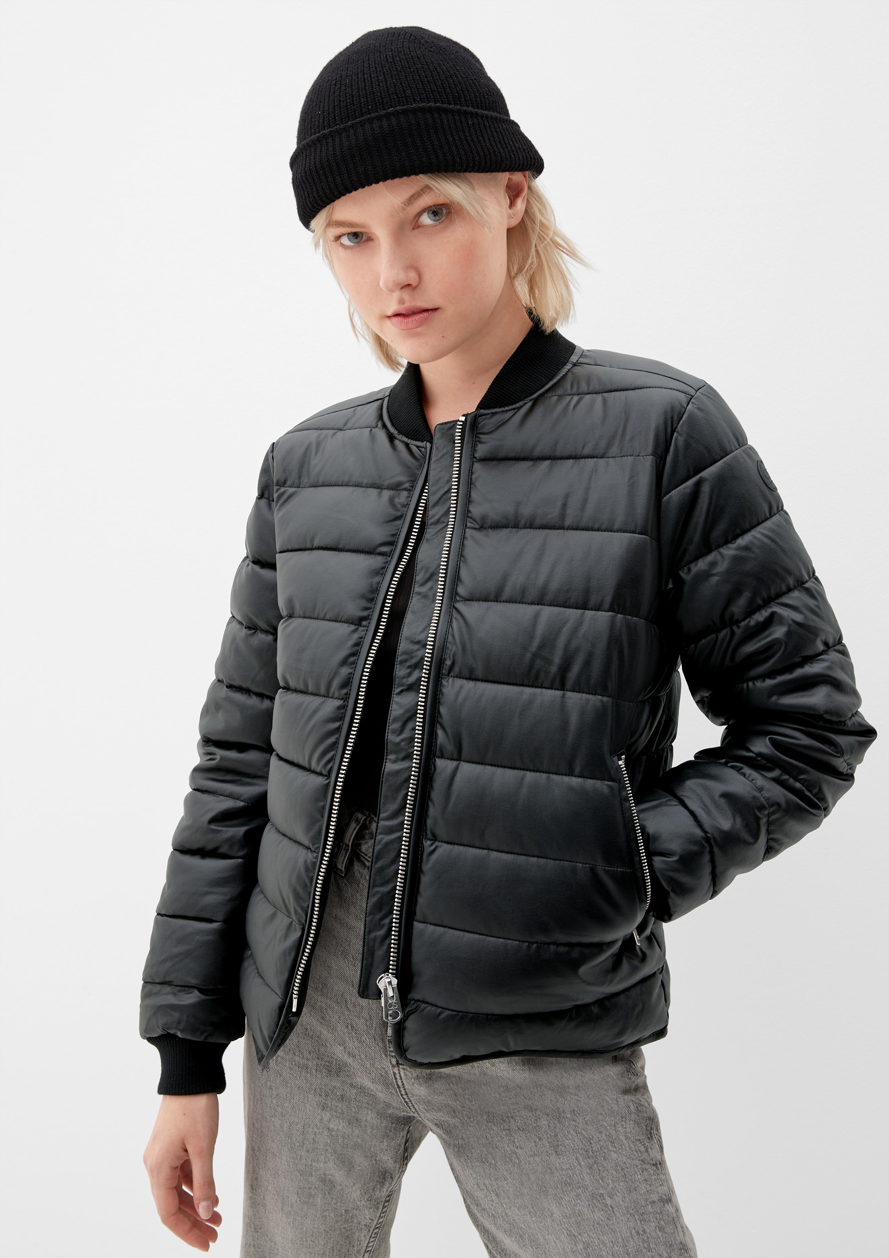 Steppblouson in Leder-Optik  2115487-9999