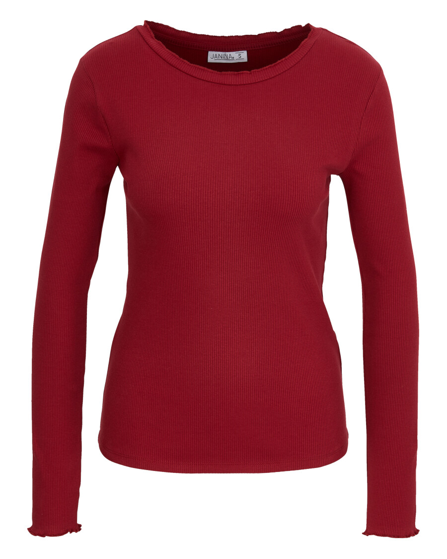 Geripptes Langarmshirt