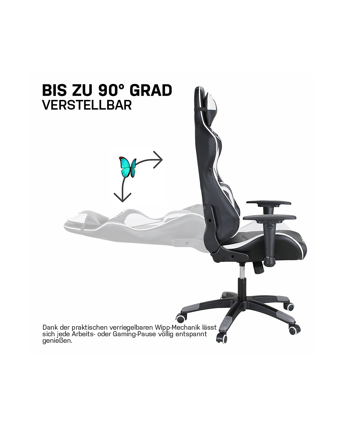 Gaming Stuhl DESTINY MG200 - Ergonomischer Racing Gaming Stuhl - Auch als RGB