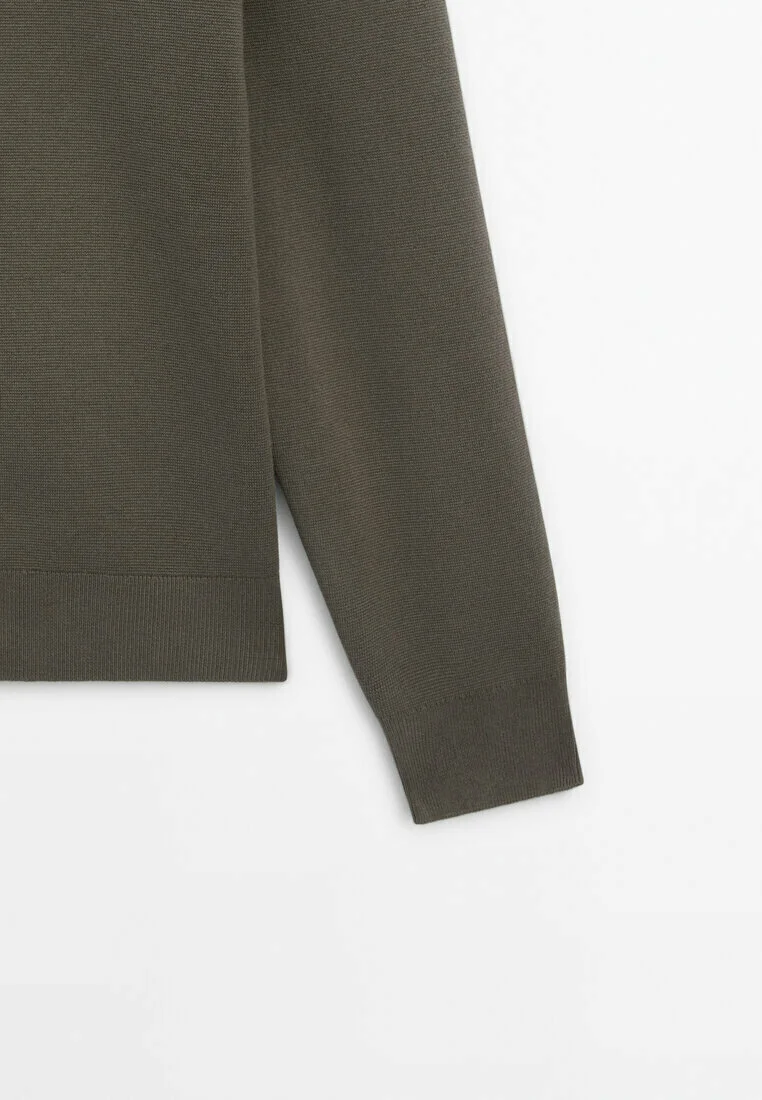Massimo Dutti MILANO CON CUELLO ALTO Y CREMALLERA - Cárdigan