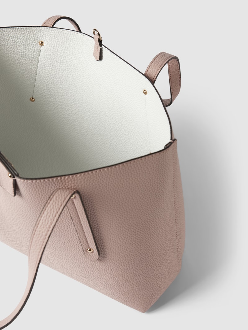 Tote Bag mit Label-Details Modell 'BRENDON' in rosa