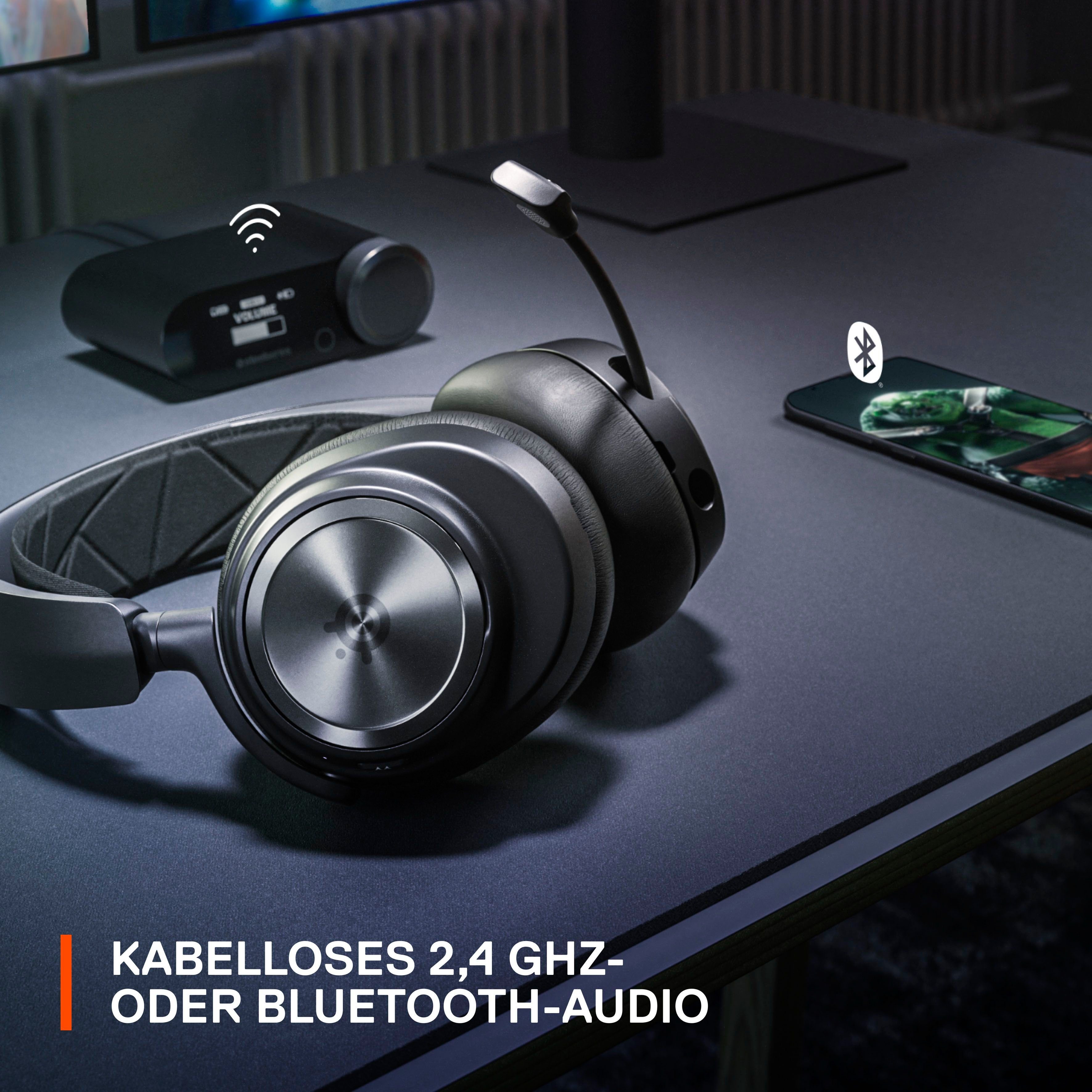 SteelSeries Arctis Nova Pro Wireless Gaming-Headset (Mikrofon abnehmbar, Noise-Cancelling, Bluetooth, Wireless)