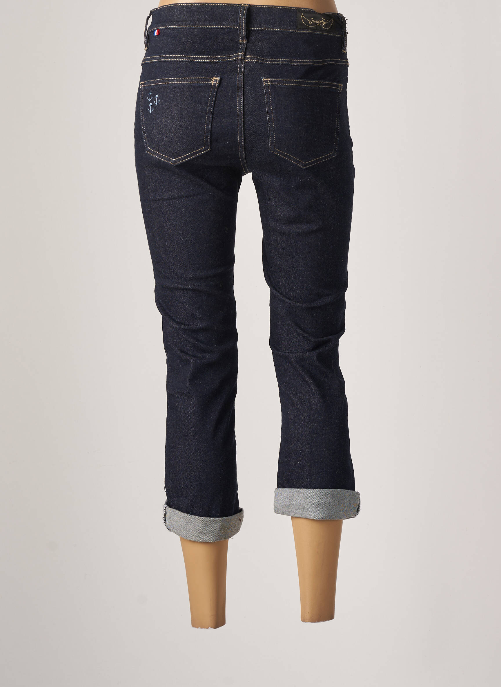 Breizh Angel Jeans Coupe Slim Femme couleur bleu